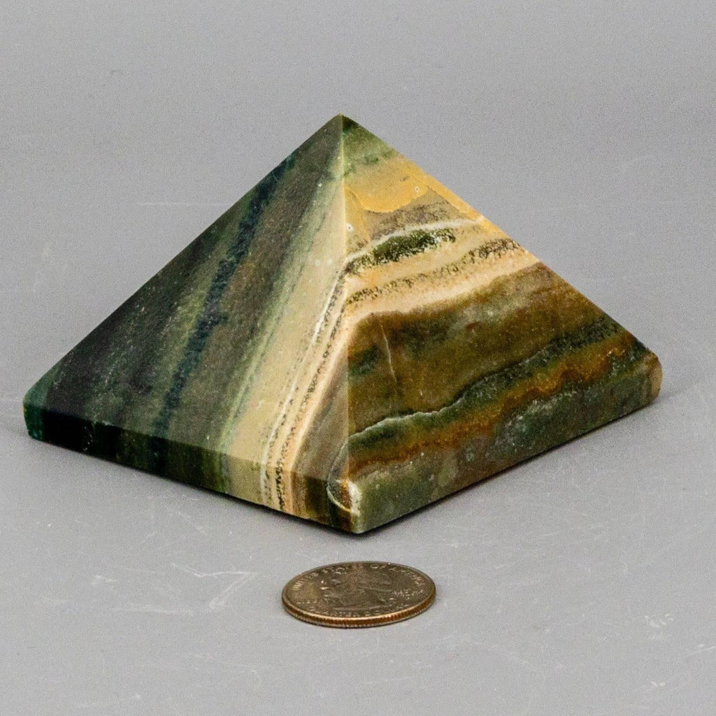 Banded Calcite Pyramid