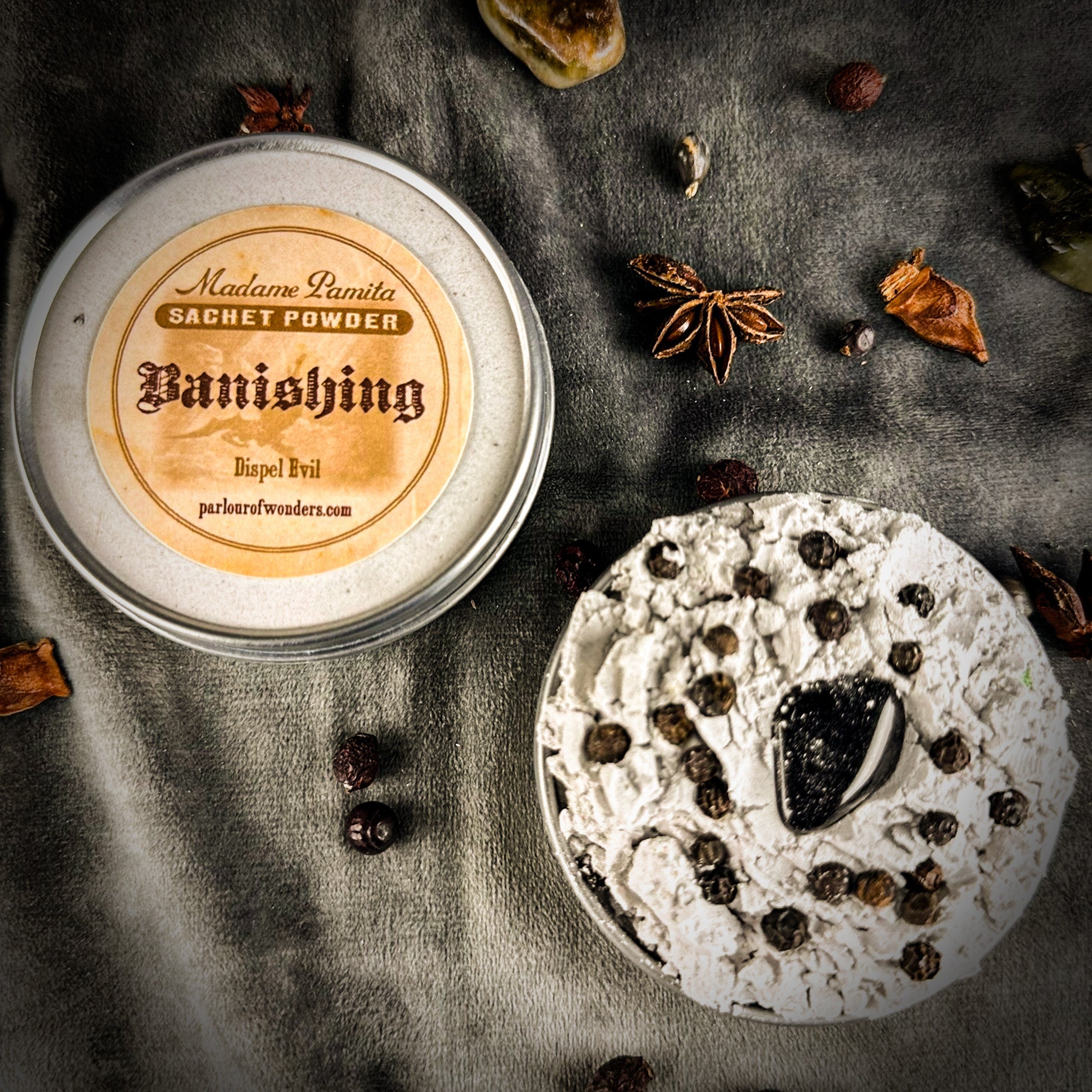 Banishing Sachet Powder by Madame Pamita | Sachet Powder | Wiccan Center