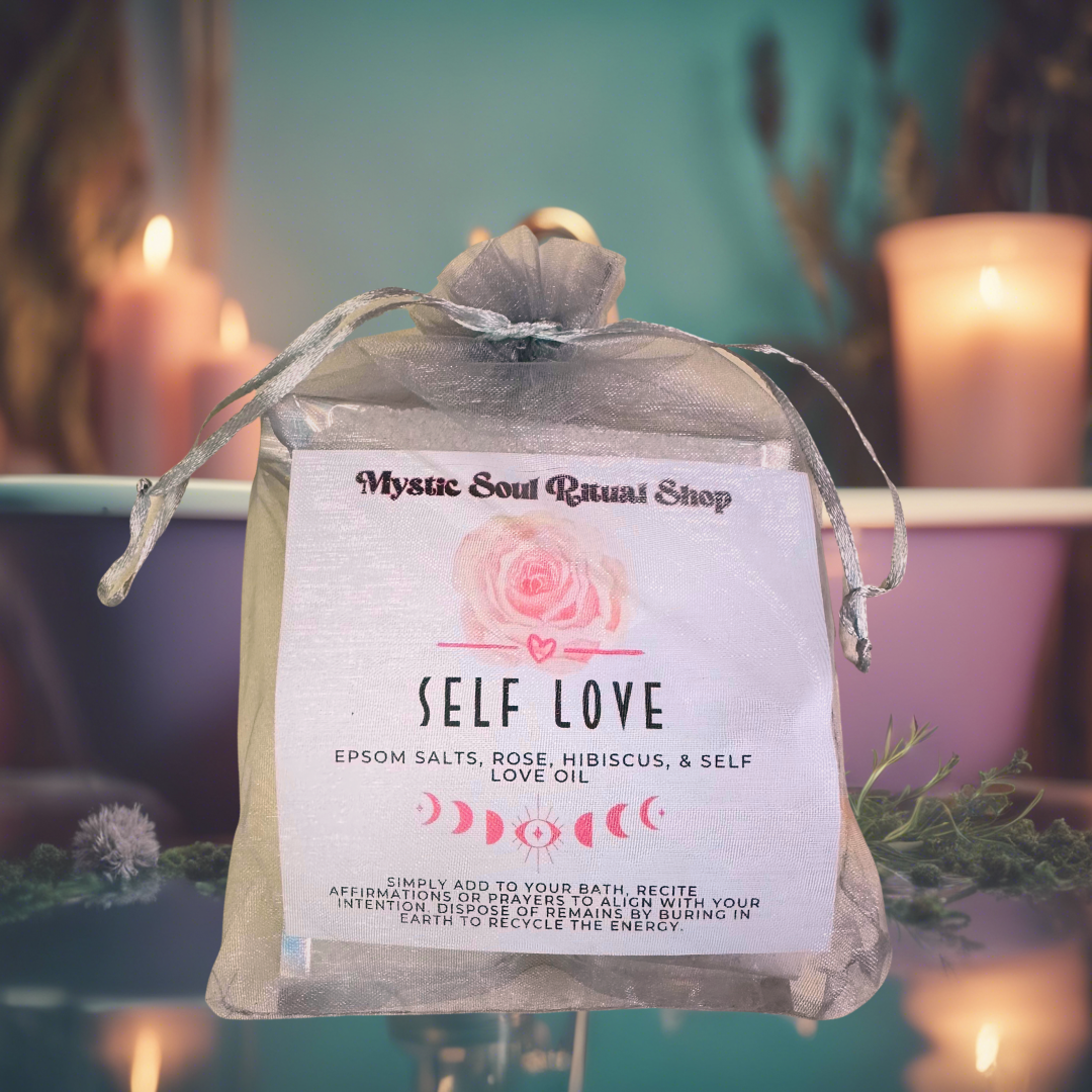 Self Love Bath Ritual Salt | Bath Additives | Wiccan Center