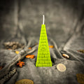Beeswax All-Seeing Eye Pyramid Spell Candle - Abundance, Prosperity & Intuition | Beeswax Candle | Wiccan Center