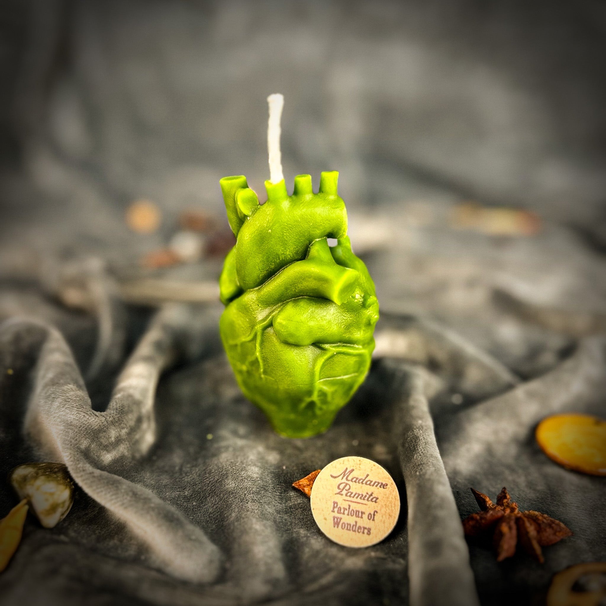 Beeswax Anatomical Heart Spell Candle - Love & Emotional Healing Magic | Beeswax Candle | Wiccan Center