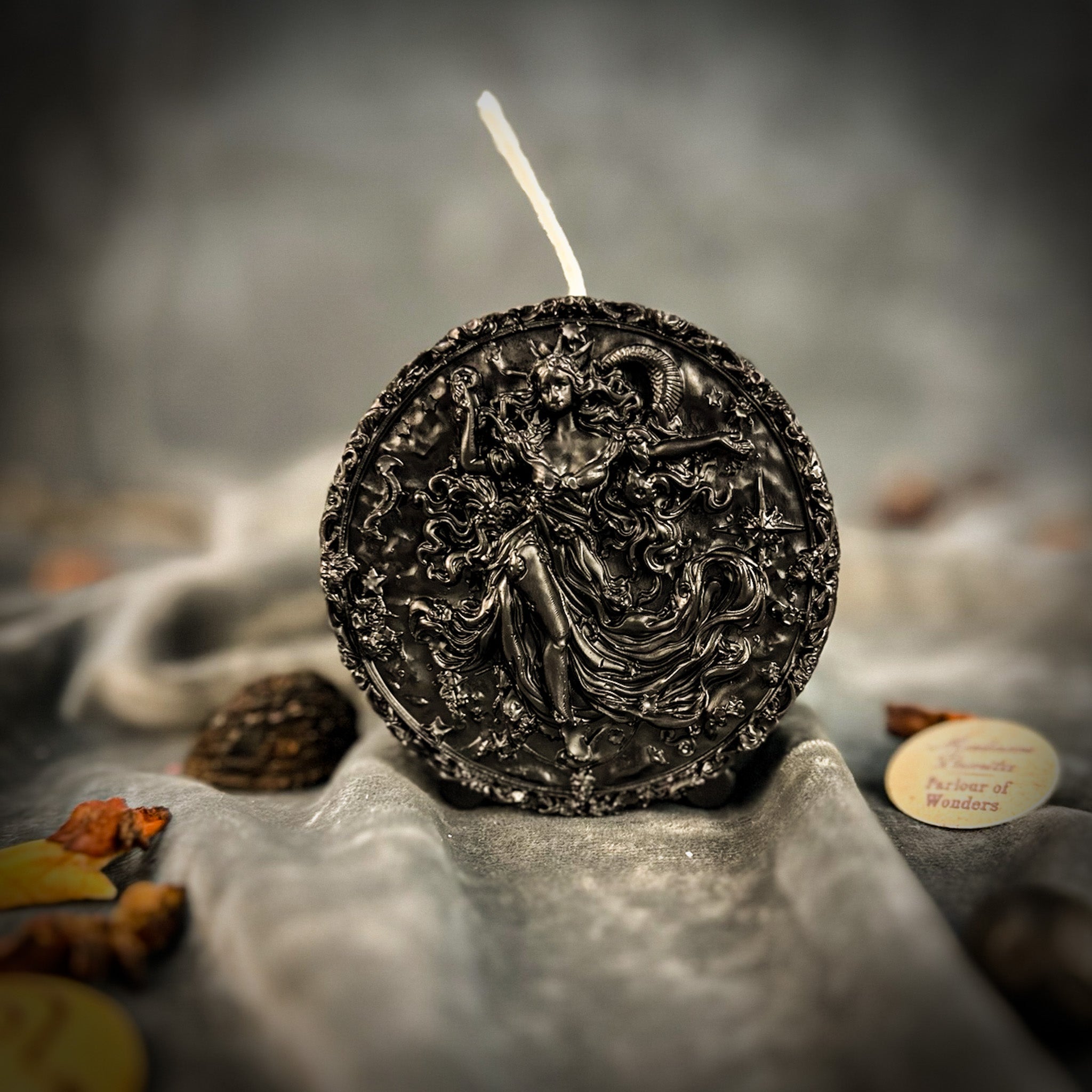 Beeswax Aquarius Water Bearer Zodiac Spell Candle - Innovation, Vision & Independence | Beeswax Candle | Wiccan Center