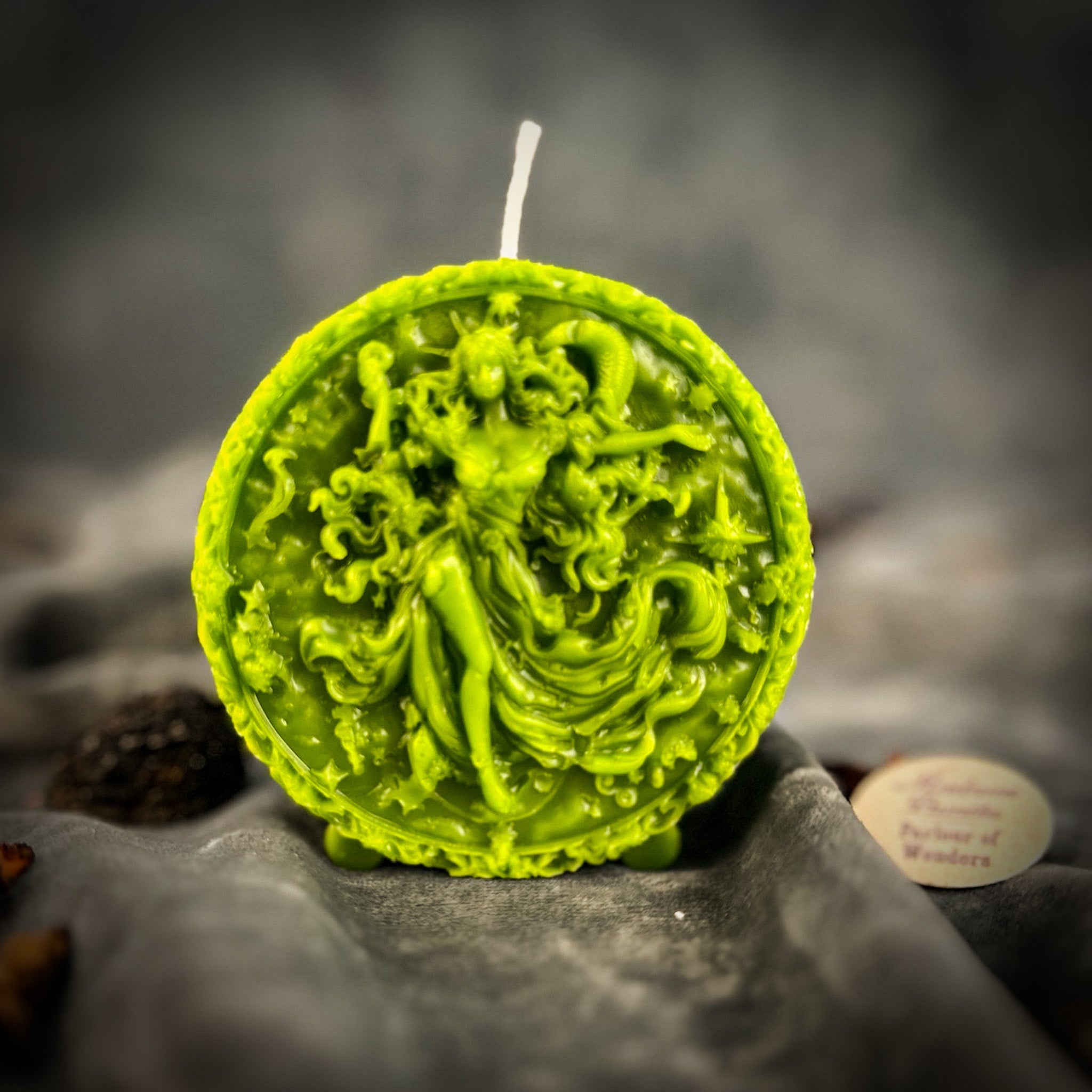 Beeswax Aquarius Water Bearer Zodiac Spell Candle - Innovation, Vision & Independence | Beeswax Candle | Wiccan Center