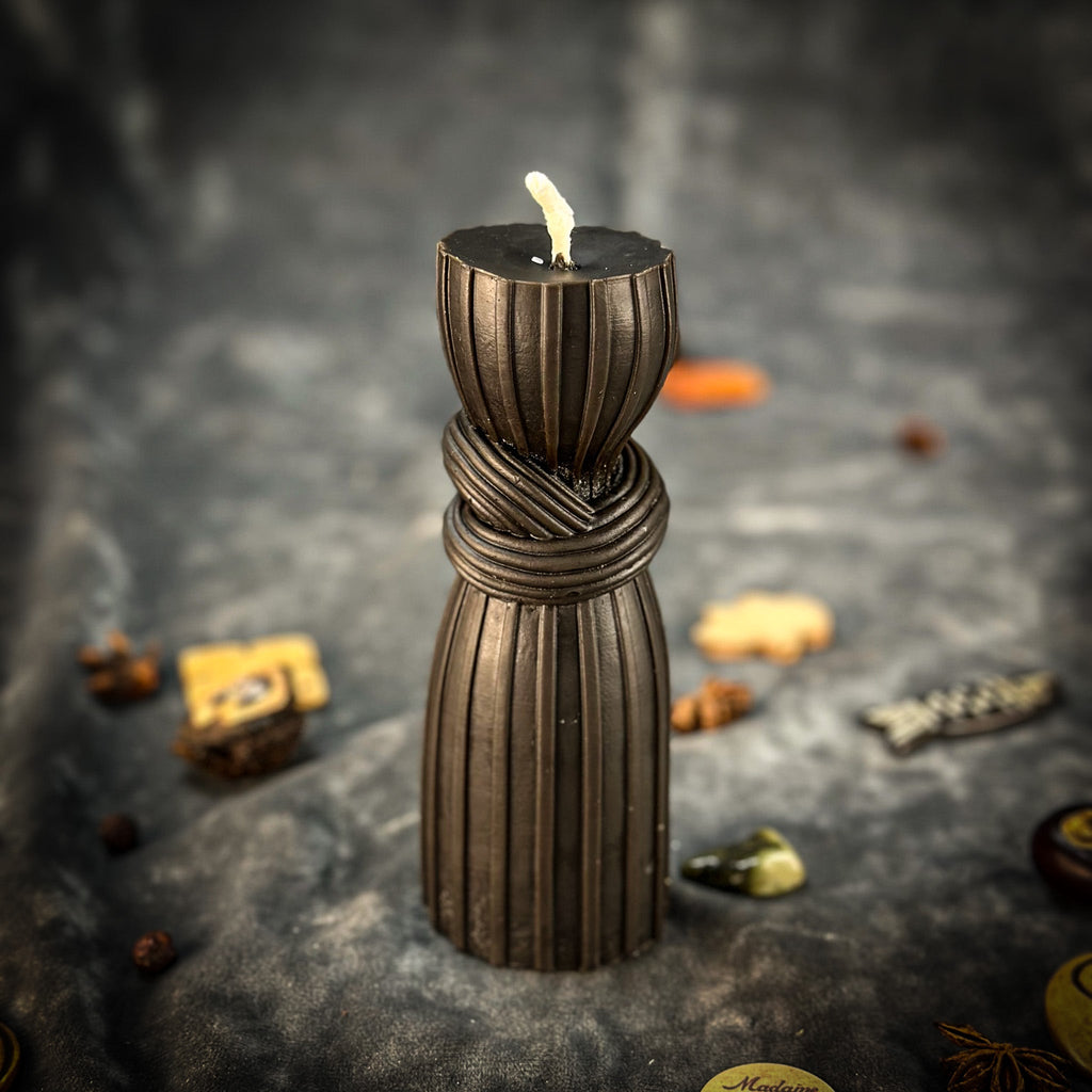 Beeswax Binding Knot Spell Candle - Strengthen Bonds & Control Harm | Beeswax Candle | Wiccan Center