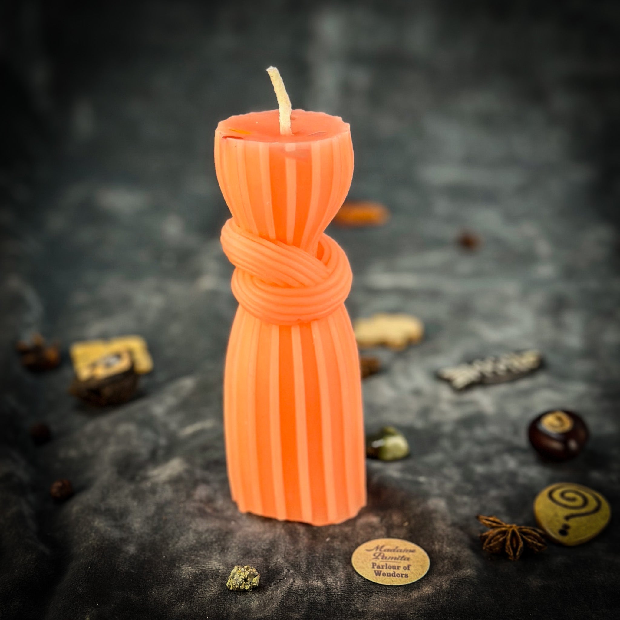 Beeswax Binding Knot Spell Candle - Strengthen Bonds & Control Harm | Beeswax Candle | Wiccan Center