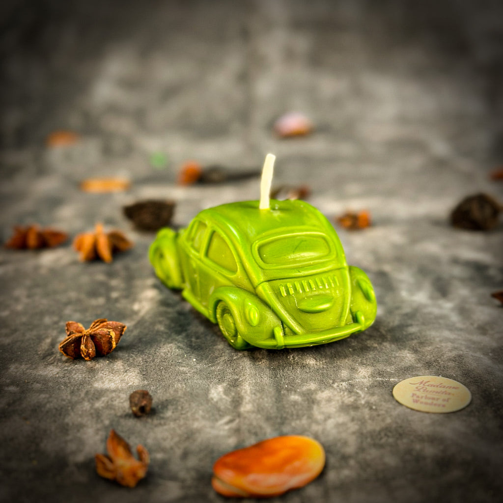 Beeswax Charmed Car Spell Candle - Safe Travels & Vehicle Protection | Beeswax Candle | Wiccan Center
