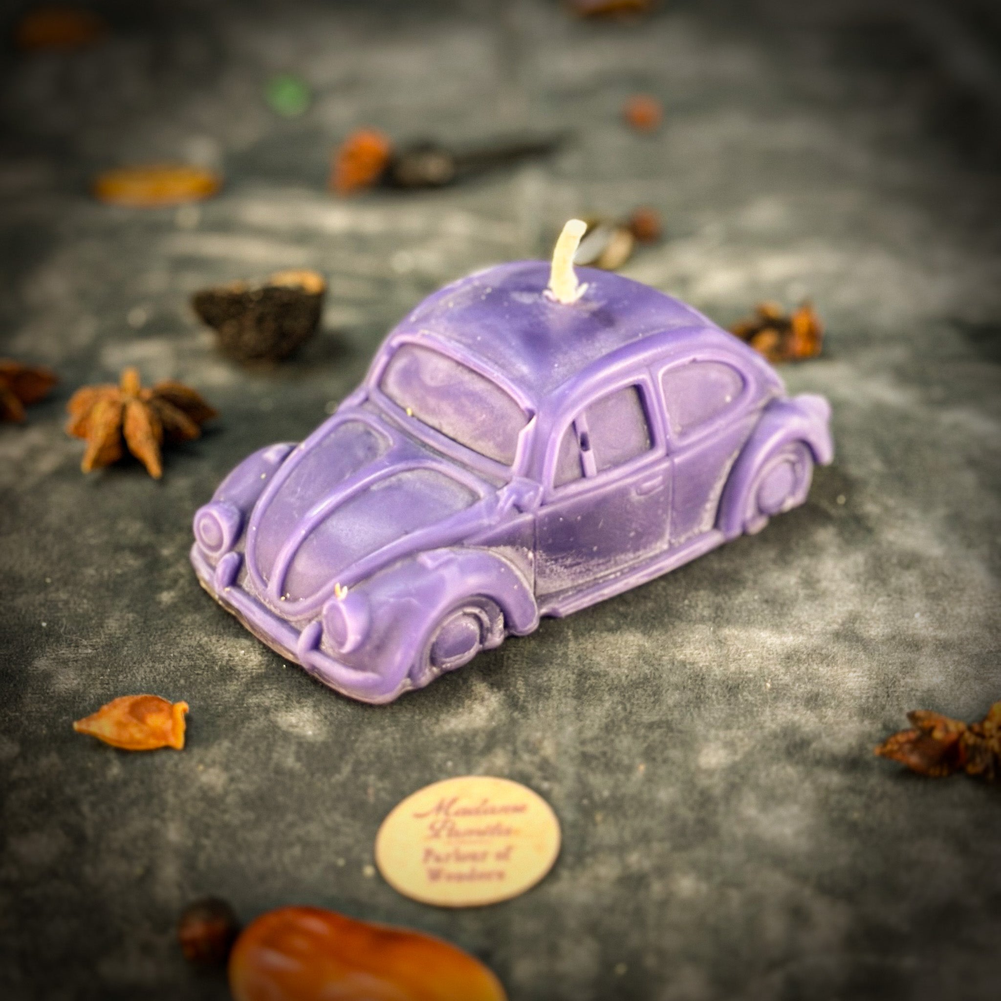 Beeswax Charmed Car Spell Candle - Safe Travels & Vehicle Protection | Beeswax Candle | Wiccan Center