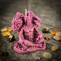 Beeswax Horned God Spell Candle - Cernunnos Nature Magic & Fertility | Beeswax Candle | Wiccan Center