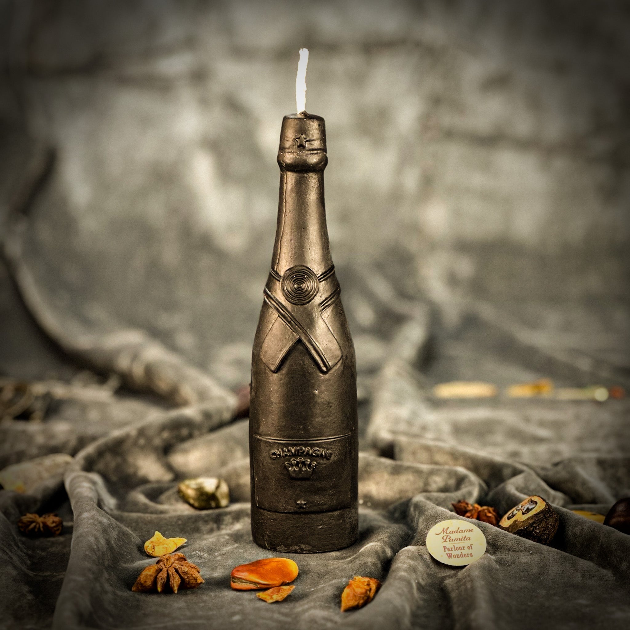 Beeswax Champagne Celebration Spell Candle - Success & Luxury Manifestation | Beeswax Candle | Wiccan Center