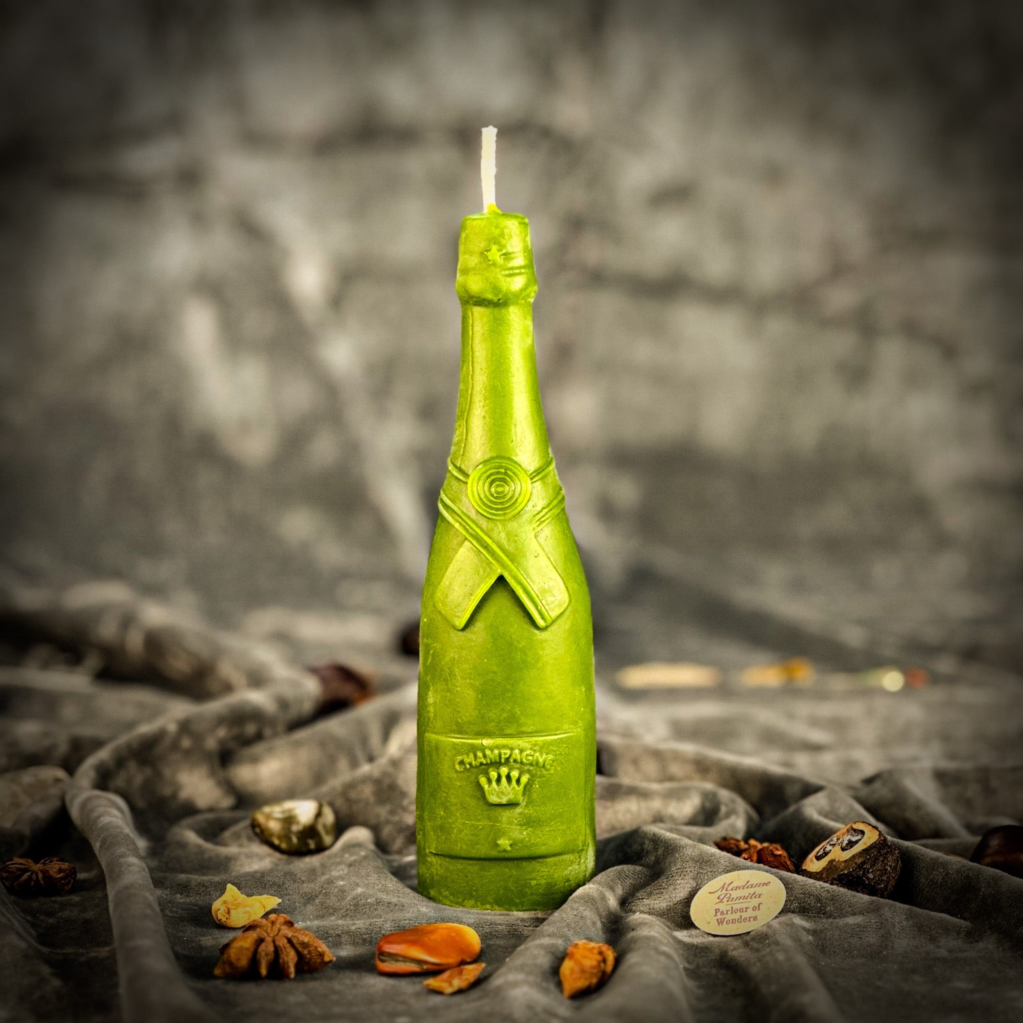 Beeswax Champagne Celebration Spell Candle - Success & Luxury Manifestation | Beeswax Candle | Wiccan Center
