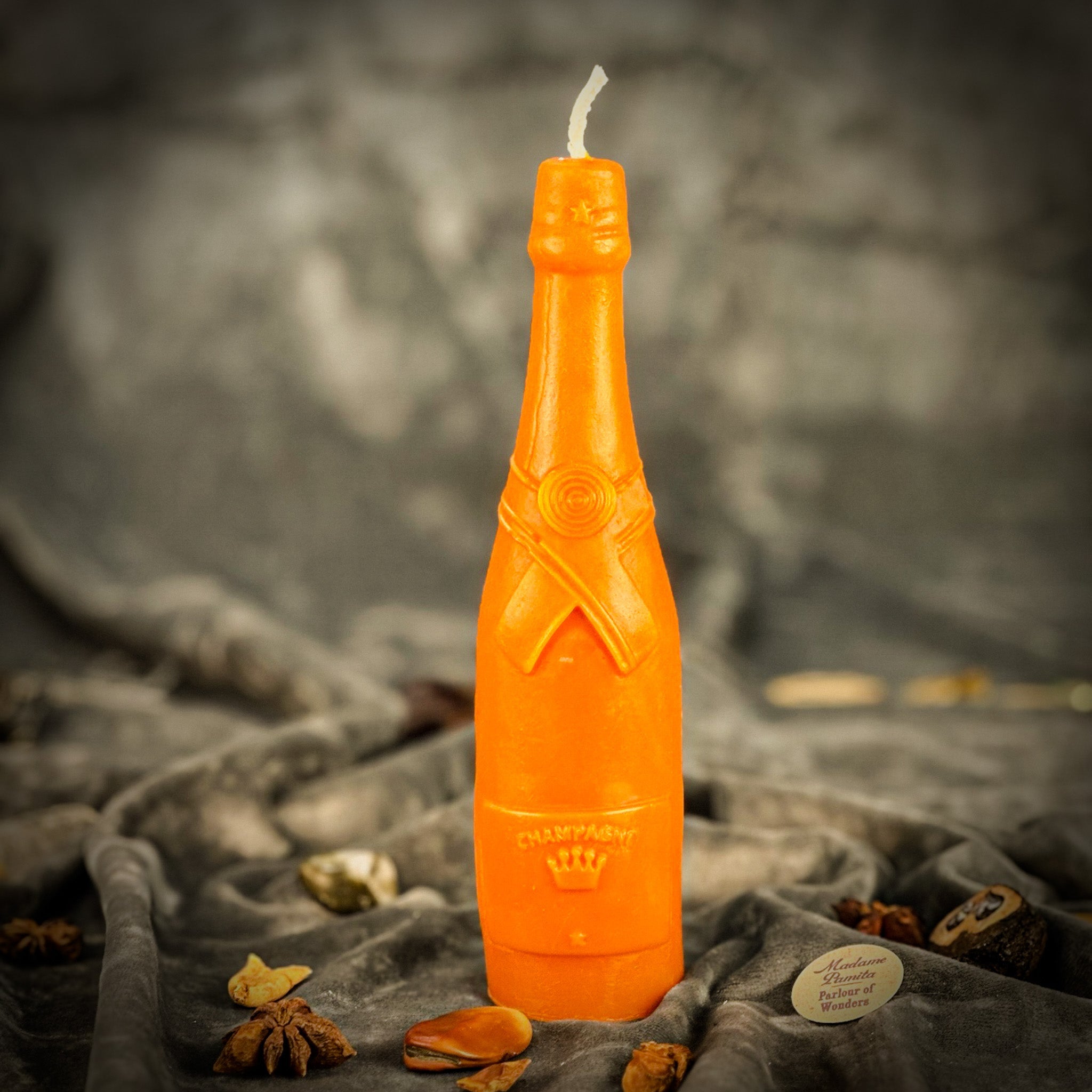 Beeswax Champagne Celebration Spell Candle - Success & Luxury Manifestation | Beeswax Candle | Wiccan Center