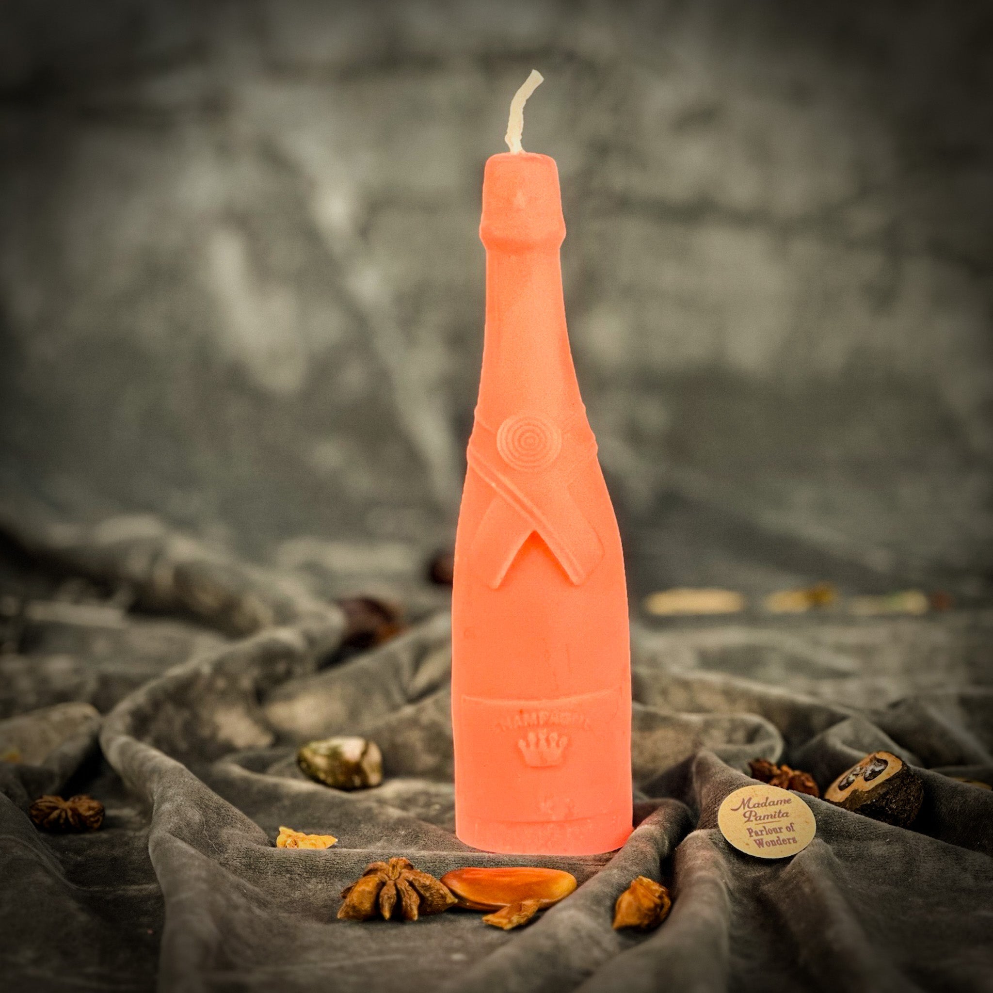 Beeswax Champagne Celebration Spell Candle - Success & Luxury Manifestation | Beeswax Candle | Wiccan Center