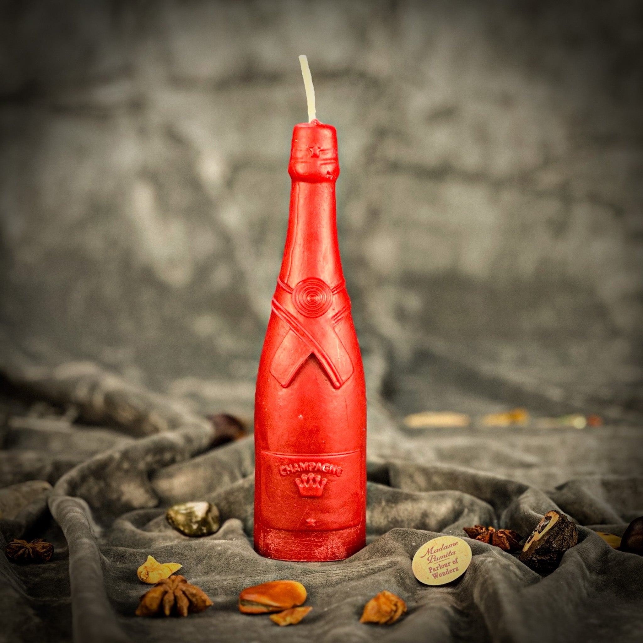 Beeswax Champagne Celebration Spell Candle - Success & Luxury Manifestation | Beeswax Candle | Wiccan Center