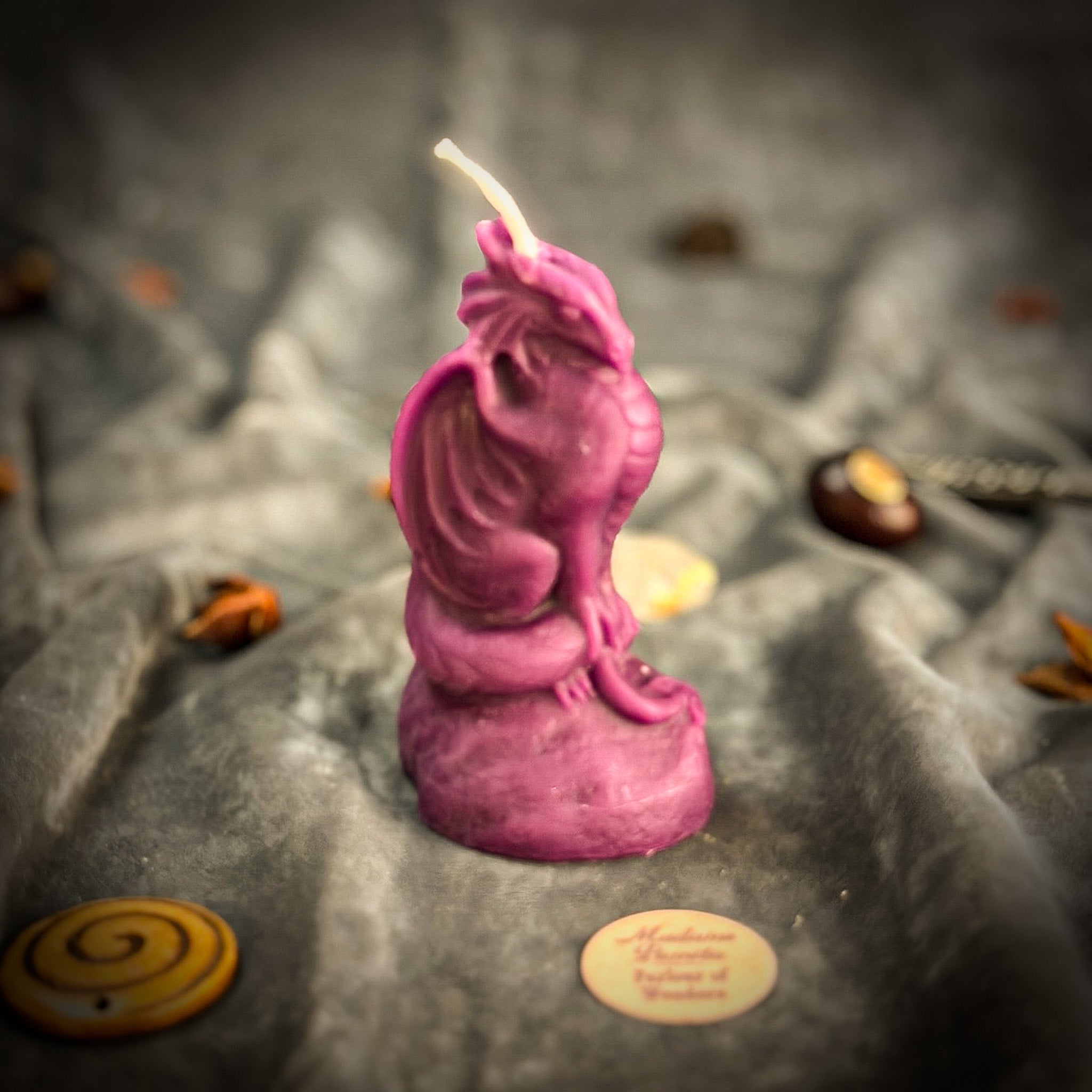 Beeswax Dragon of Protection Spell Candle - Guardian Magic, Power & Defense | Beeswax Candle | Wiccan Center