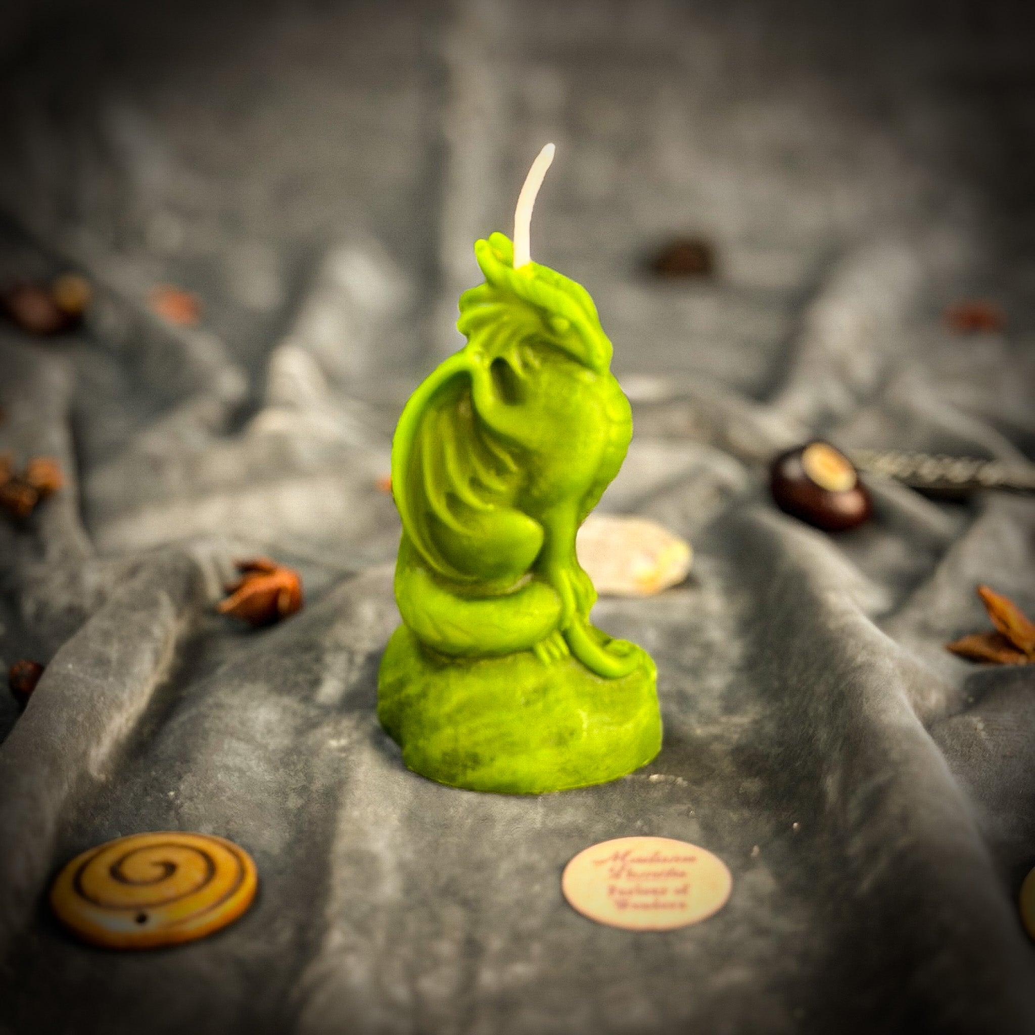 Beeswax Dragon of Protection Spell Candle - Guardian Magic, Power & Defense | Beeswax Candle | Wiccan Center