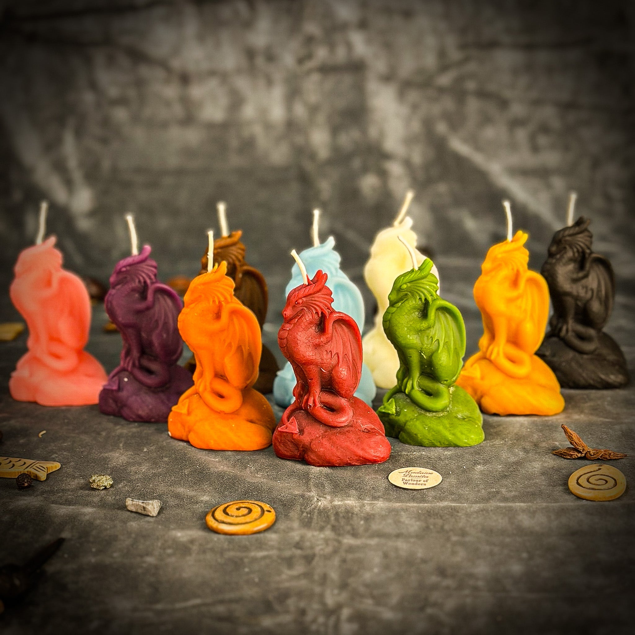 Beeswax Dragon of Protection Spell Candle - Guardian Magic, Power & Defense | Beeswax Candle | Wiccan Center