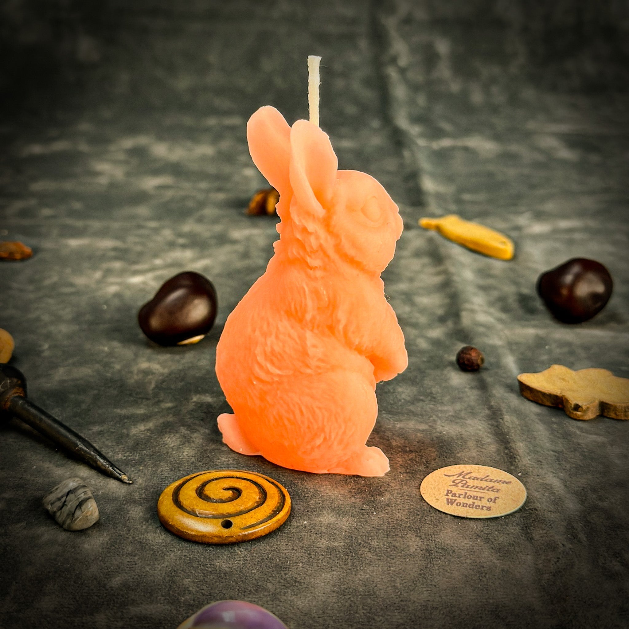 Enchanted Bunny Candle Spell Kit - Abundance & Quick Thinking Magic | Candle Spell Kit | Wiccan Center
