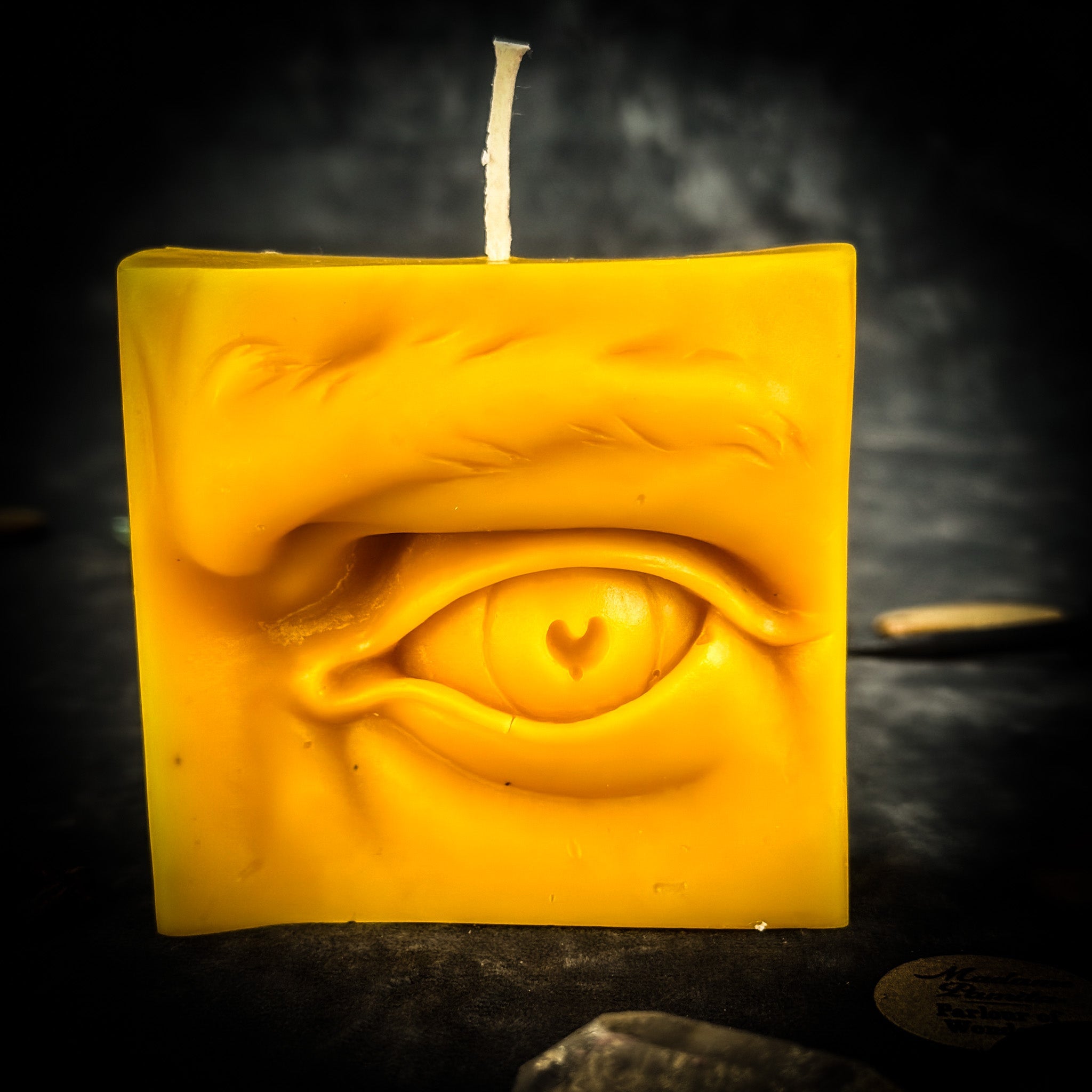 Beeswax Ex-Voto Eye Spell Candle - Vision, Clairvoyance & Being Seen | Beeswax Candle | Wiccan Center