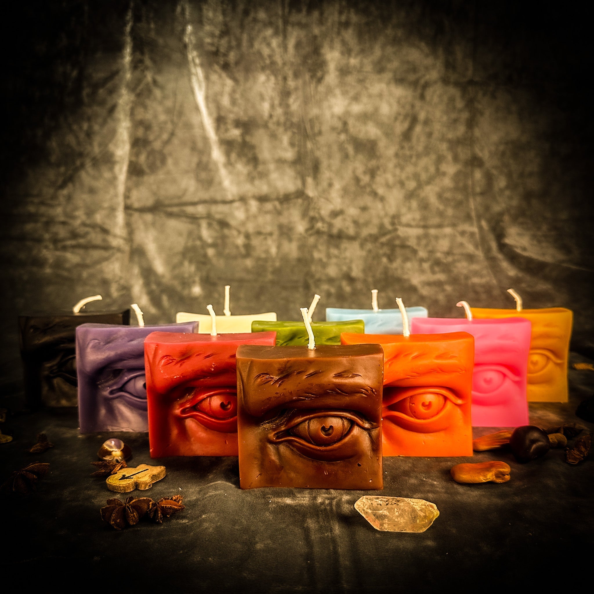 Beeswax Ex-Voto Eye Spell Candle - Vision, Clairvoyance & Being Seen | Beeswax Candle | Wiccan Center