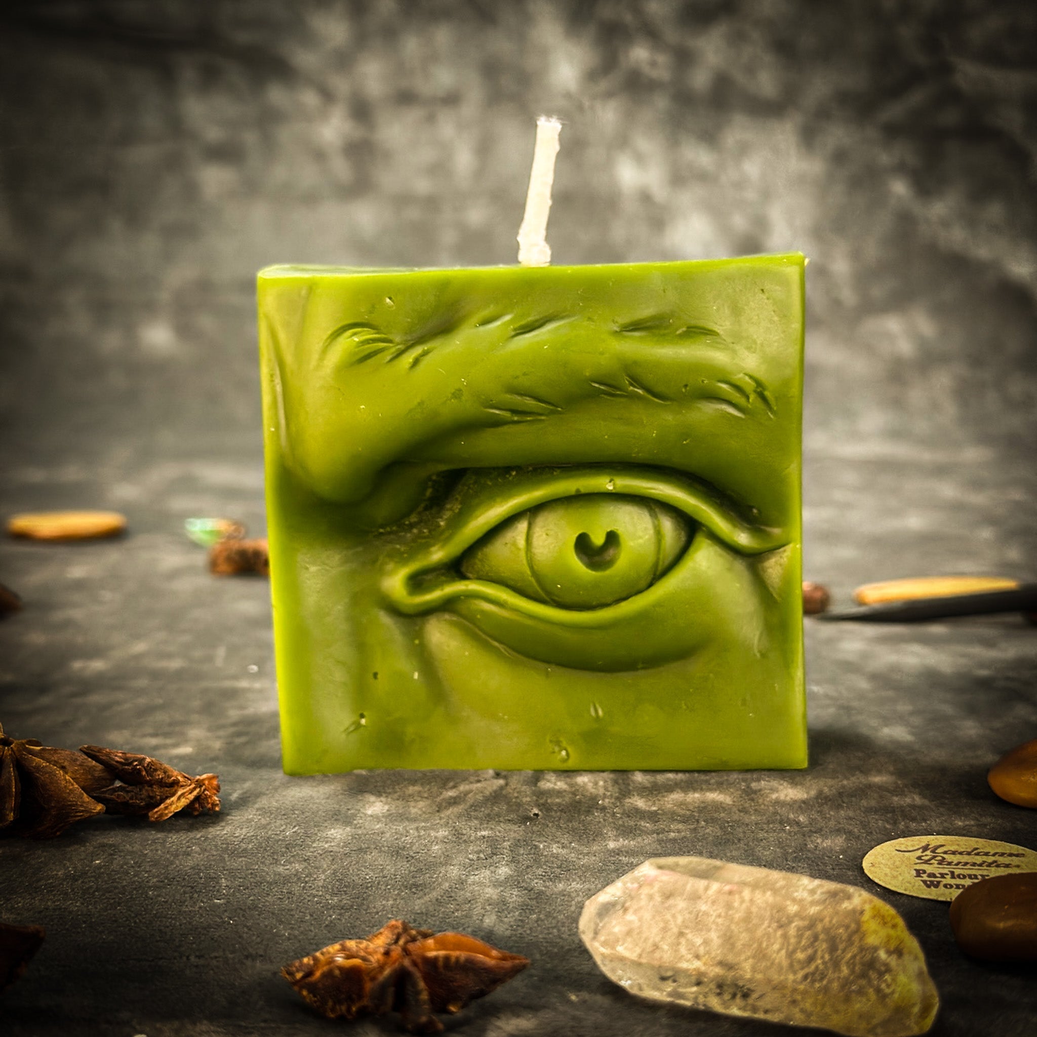 Beeswax Ex-Voto Eye Spell Candle - Vision, Clairvoyance & Being Seen | Beeswax Candle | Wiccan Center