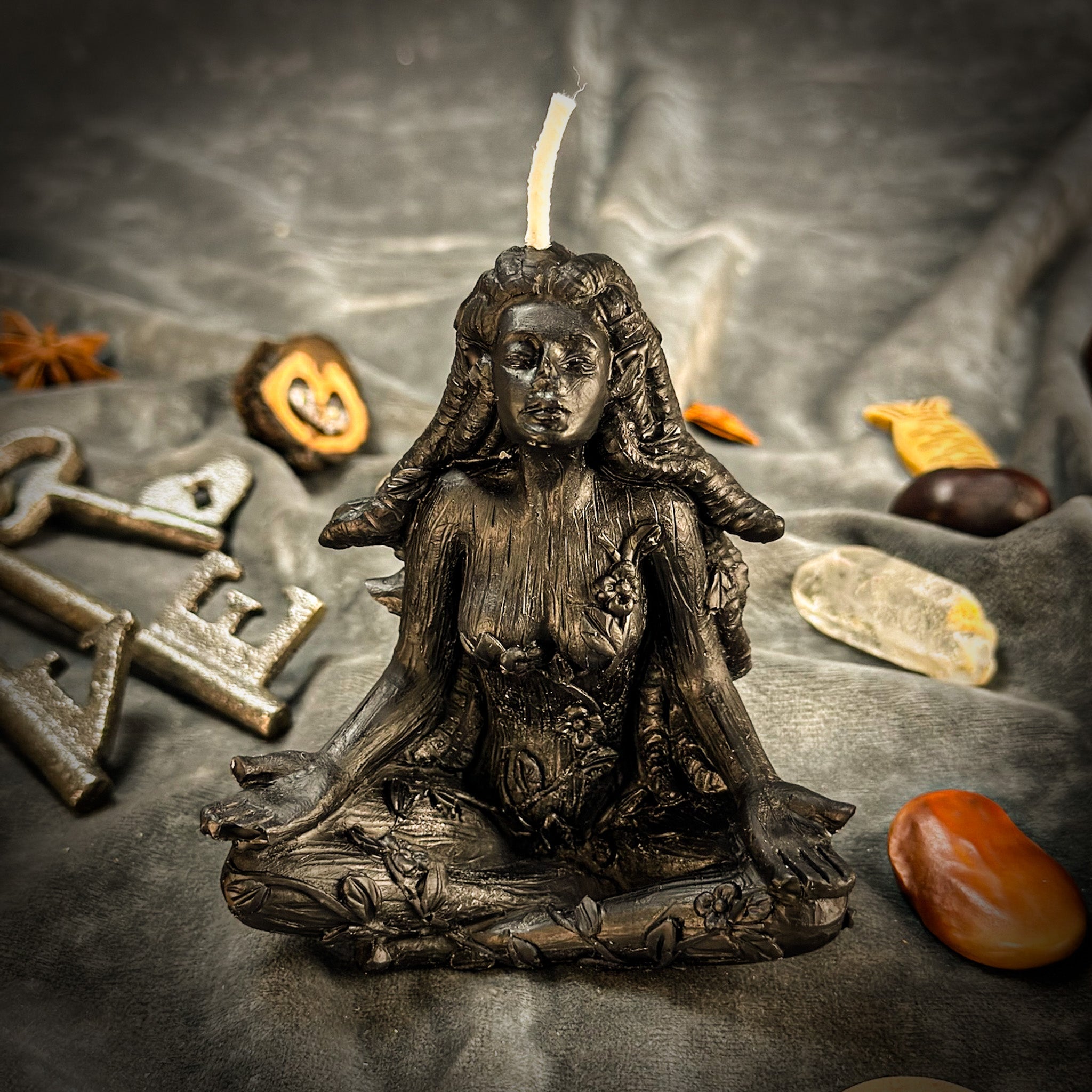 Beeswax Forest Fairy Spell Candle - Nature Spirits, Peace & Enchantment | Beeswax Candle | Wiccan Center