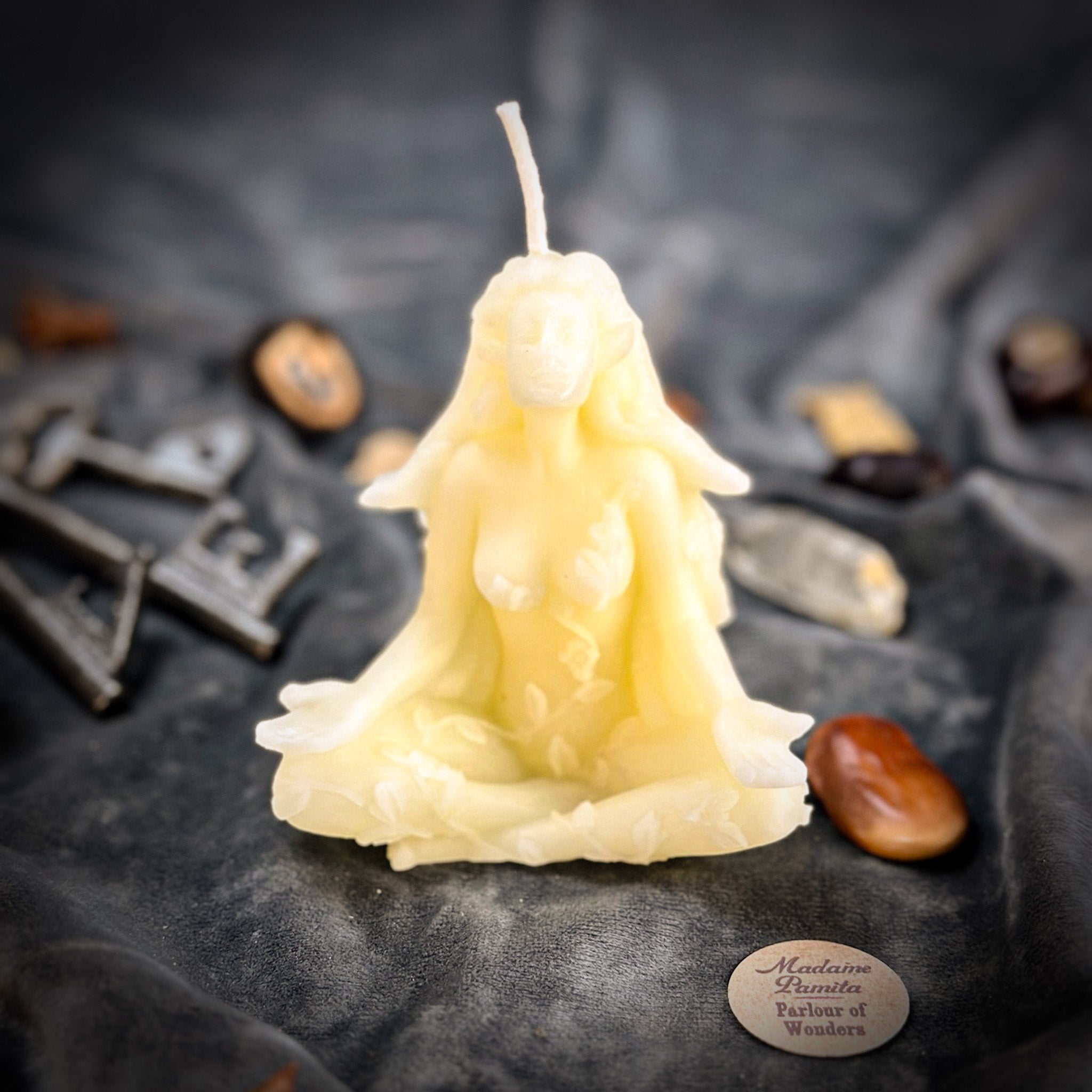 Beeswax Forest Fairy Spell Candle - Nature Spirits, Peace & Enchantment | Beeswax Candle | Wiccan Center