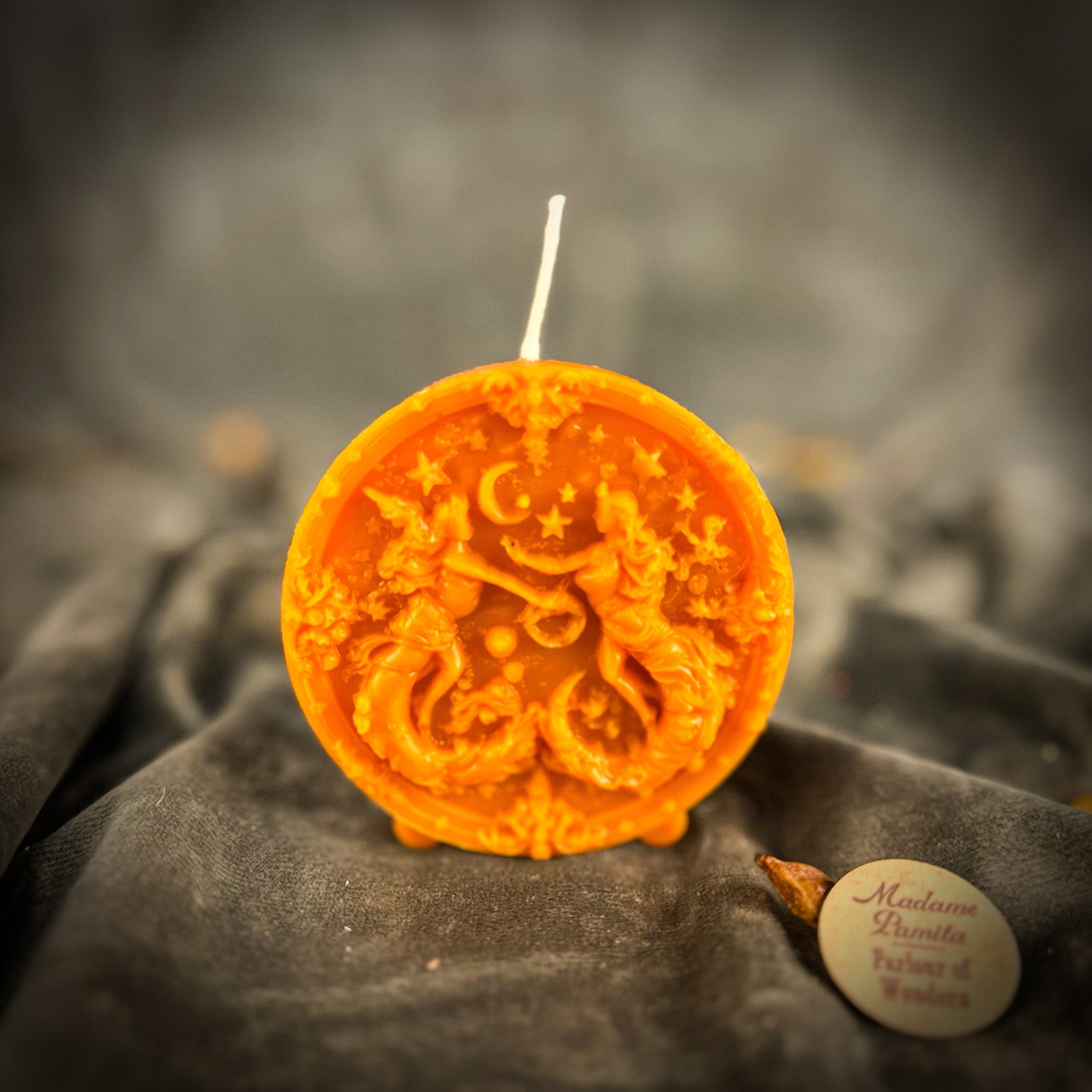 Beeswax Gemini Twins Zodiac Spell Candle - Communication, Creativity & Adaptability | Beeswax Candle | Wiccan Center