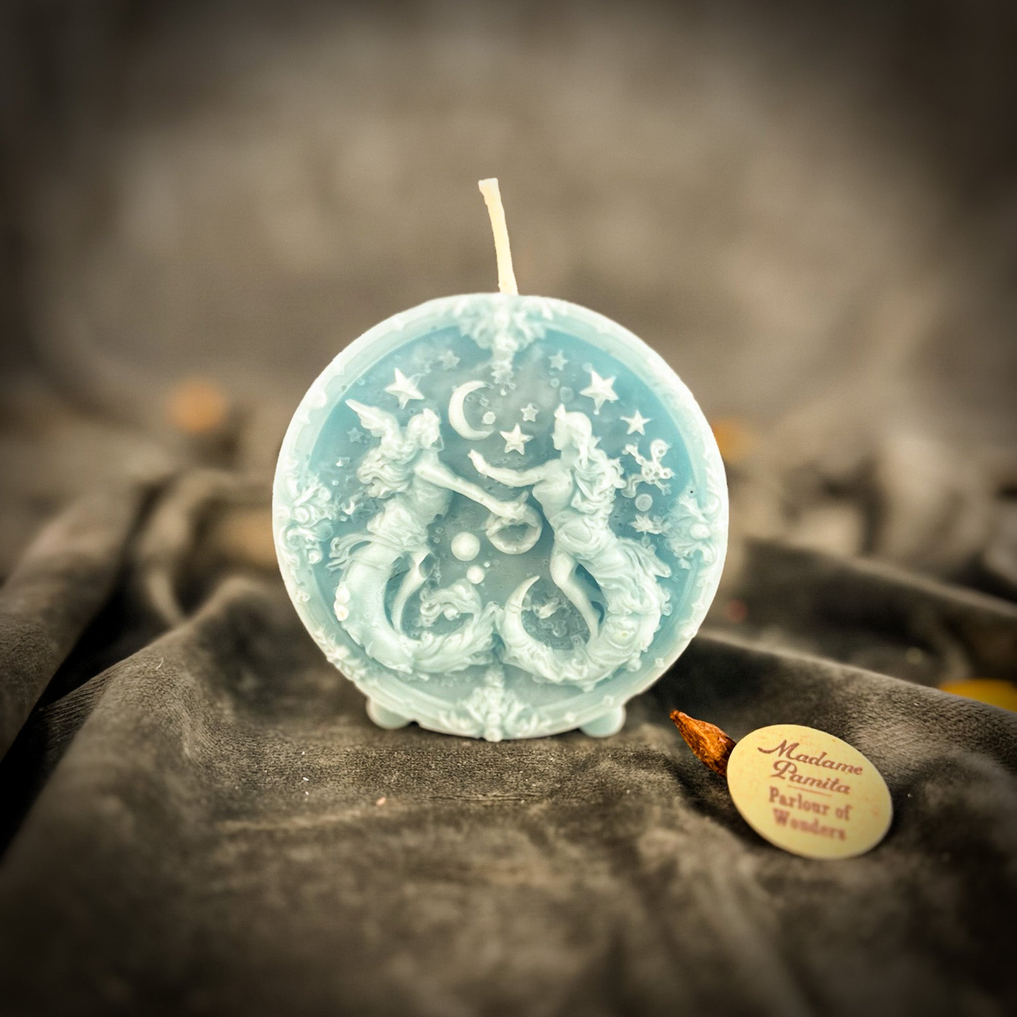 Beeswax Gemini Twins Zodiac Spell Candle - Communication, Creativity & Adaptability | Beeswax Candle | Wiccan Center