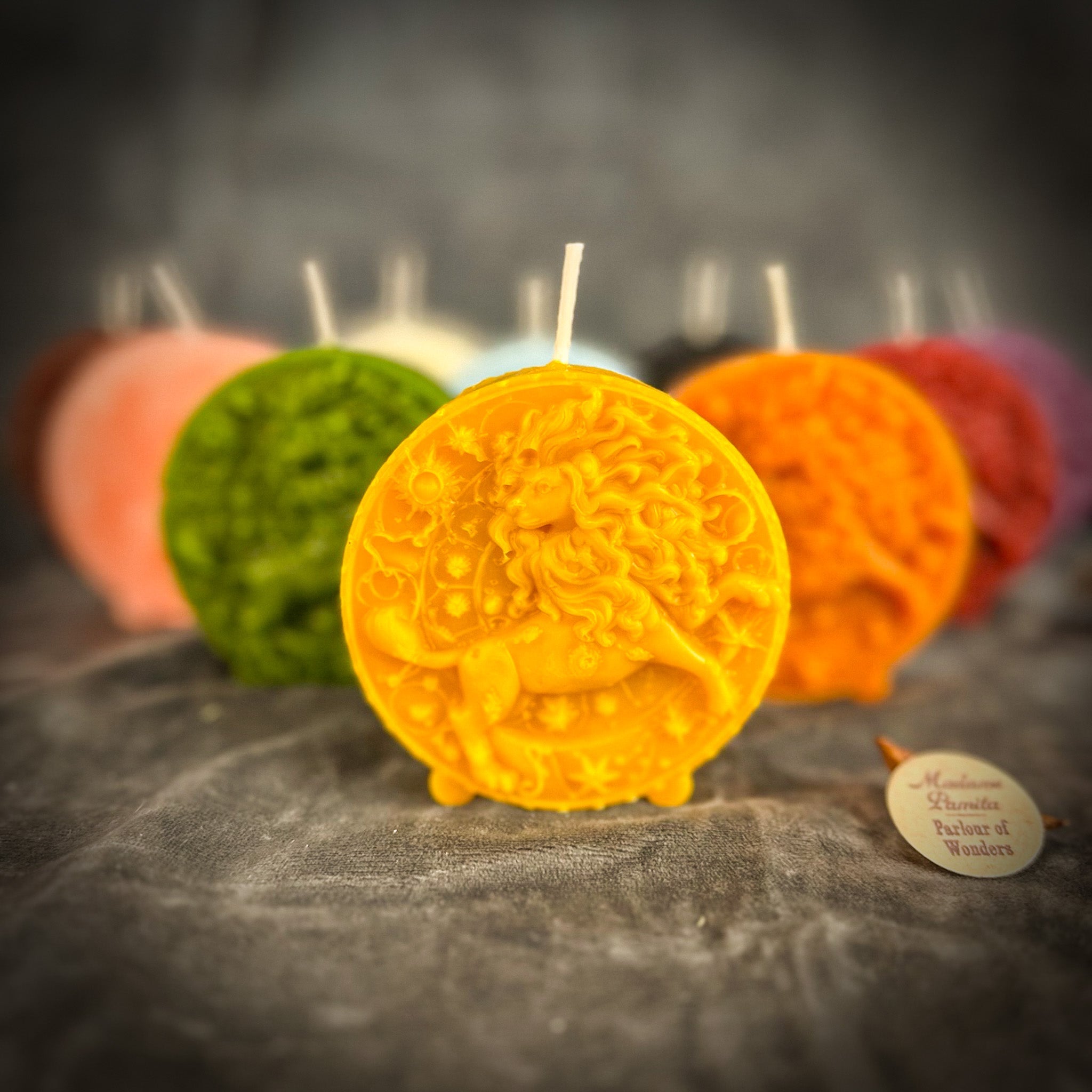 Beeswax Leo Lion Zodiac Spell Candle - Creativity, Confidence & Leadership | Beeswax Candle | Wiccan Center