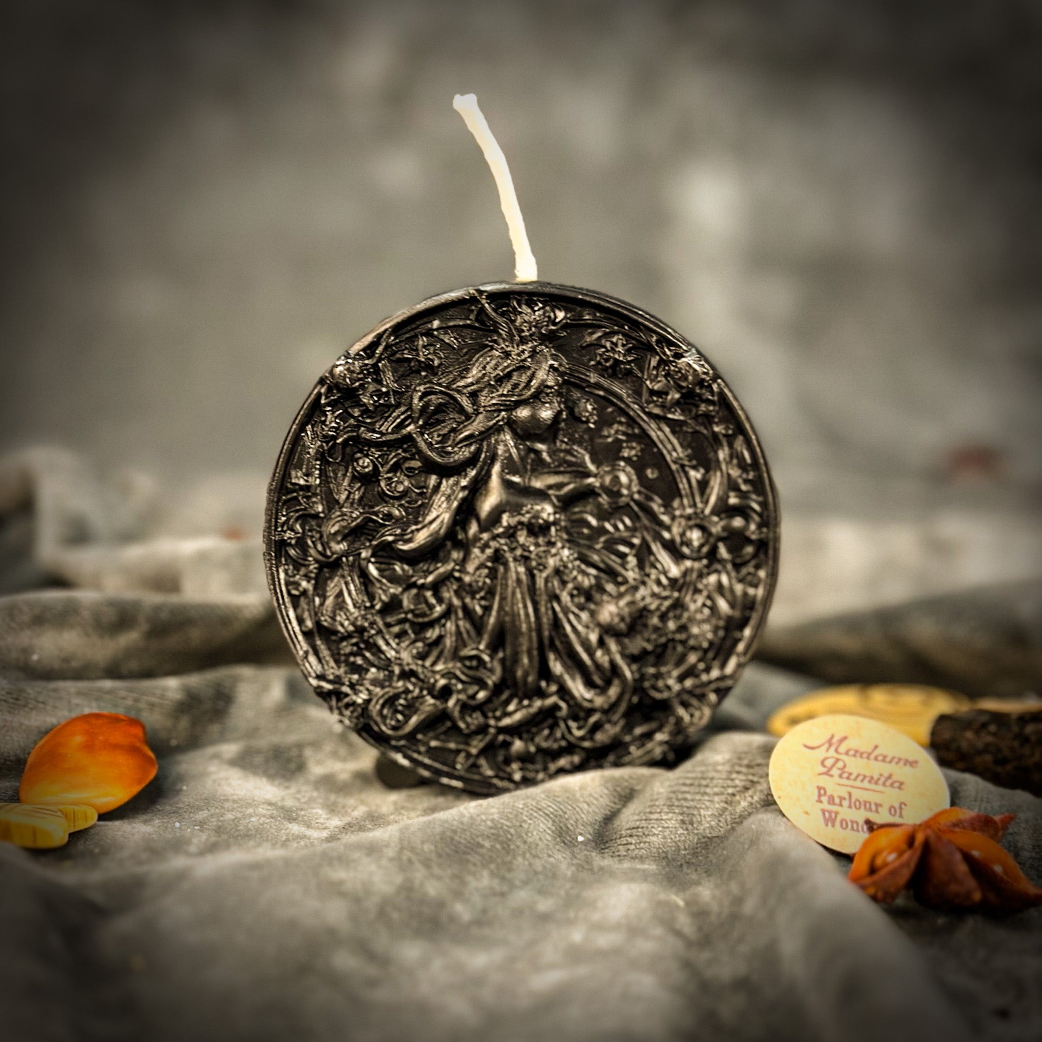 Beeswax Libra Scales Zodiac Spell Candle - Balance, Harmony & Love | Beeswax Candle | Wiccan Center