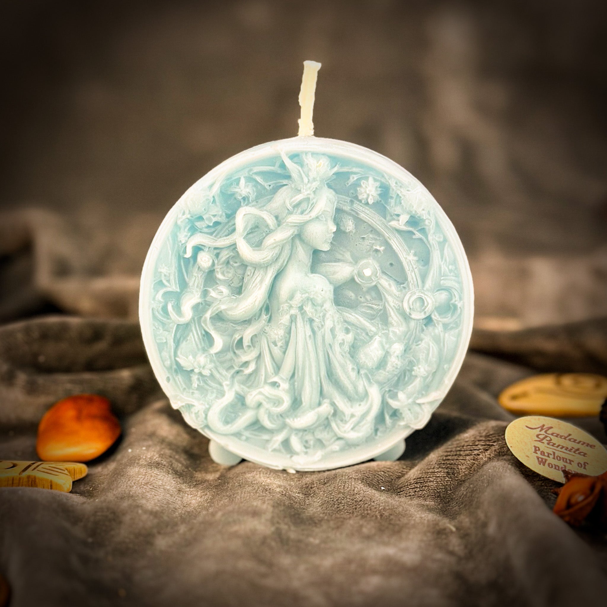 Beeswax Libra Scales Zodiac Spell Candle - Balance, Harmony & Love | Beeswax Candle | Wiccan Center