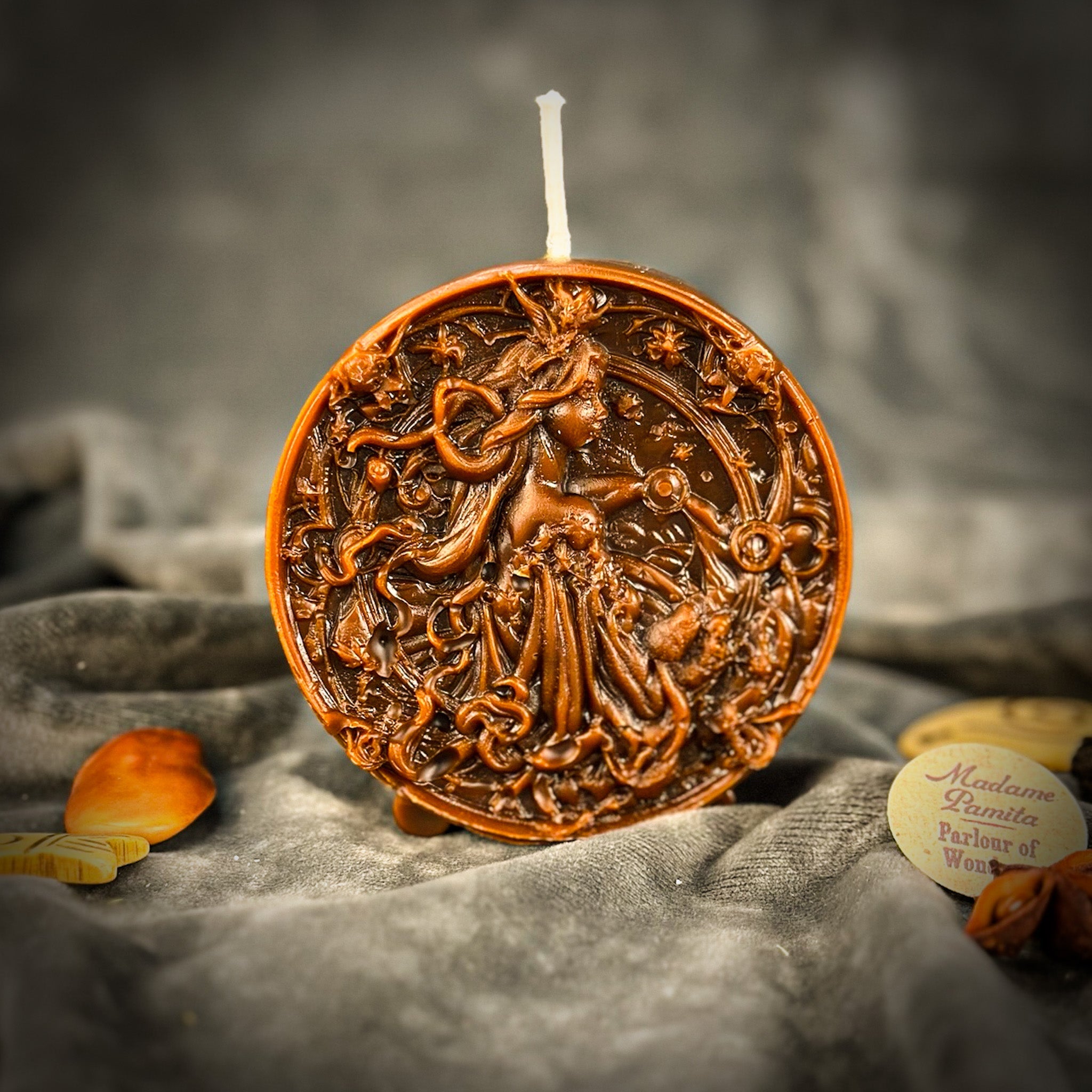 Beeswax Libra Scales Zodiac Spell Candle - Balance, Harmony & Love | Beeswax Candle | Wiccan Center