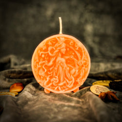 Beeswax Libra Scales Zodiac Spell Candle - Balance, Harmony & Love | Beeswax Candle | Wiccan Center
