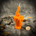 Beeswax Middle Finger Spell Candle - Banishing, Boundaries & Empowerment | Beeswax Candle | Wiccan Center