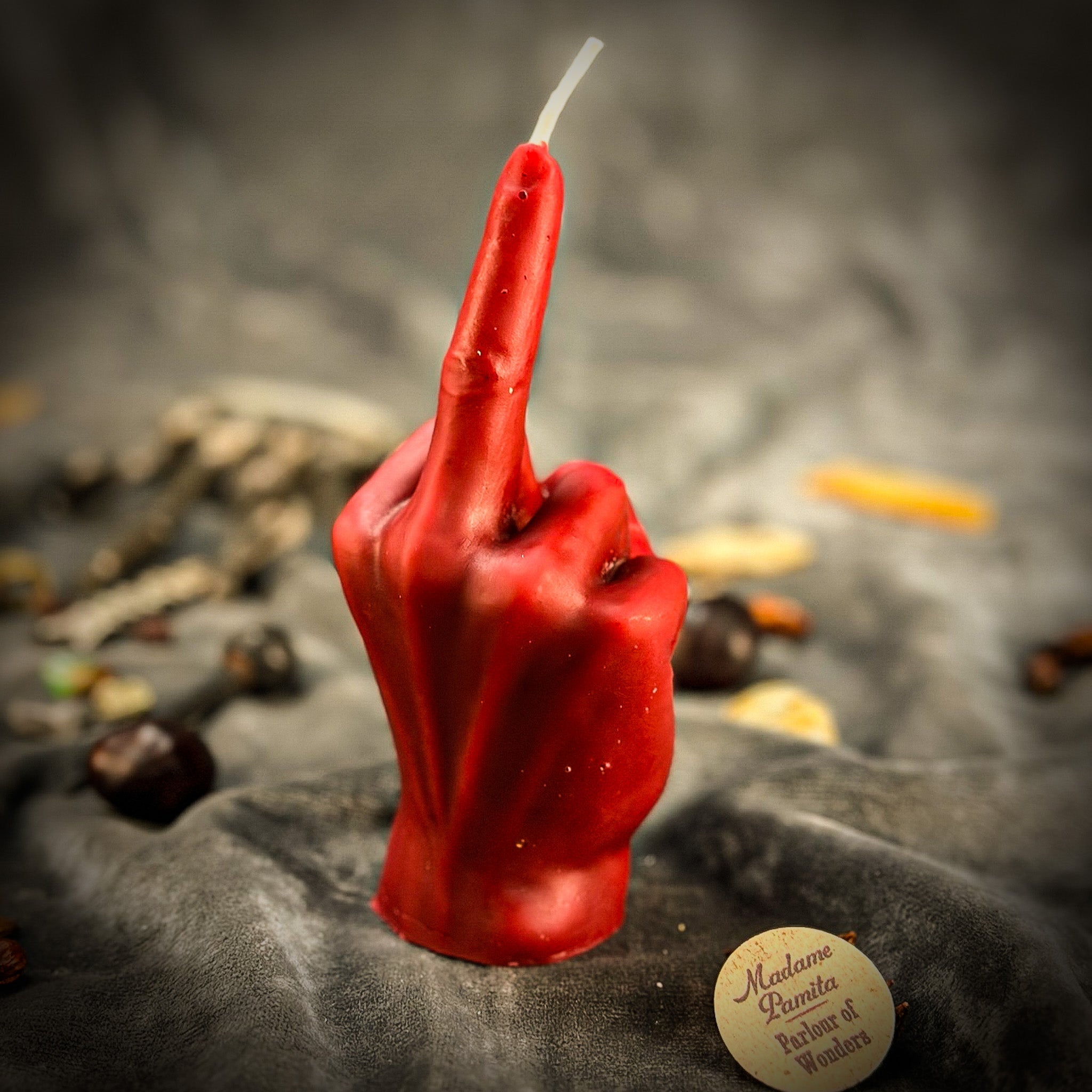 Beeswax Middle Finger Spell Candle - Banishing, Boundaries & Empowerment | Beeswax Candle | Wiccan Center