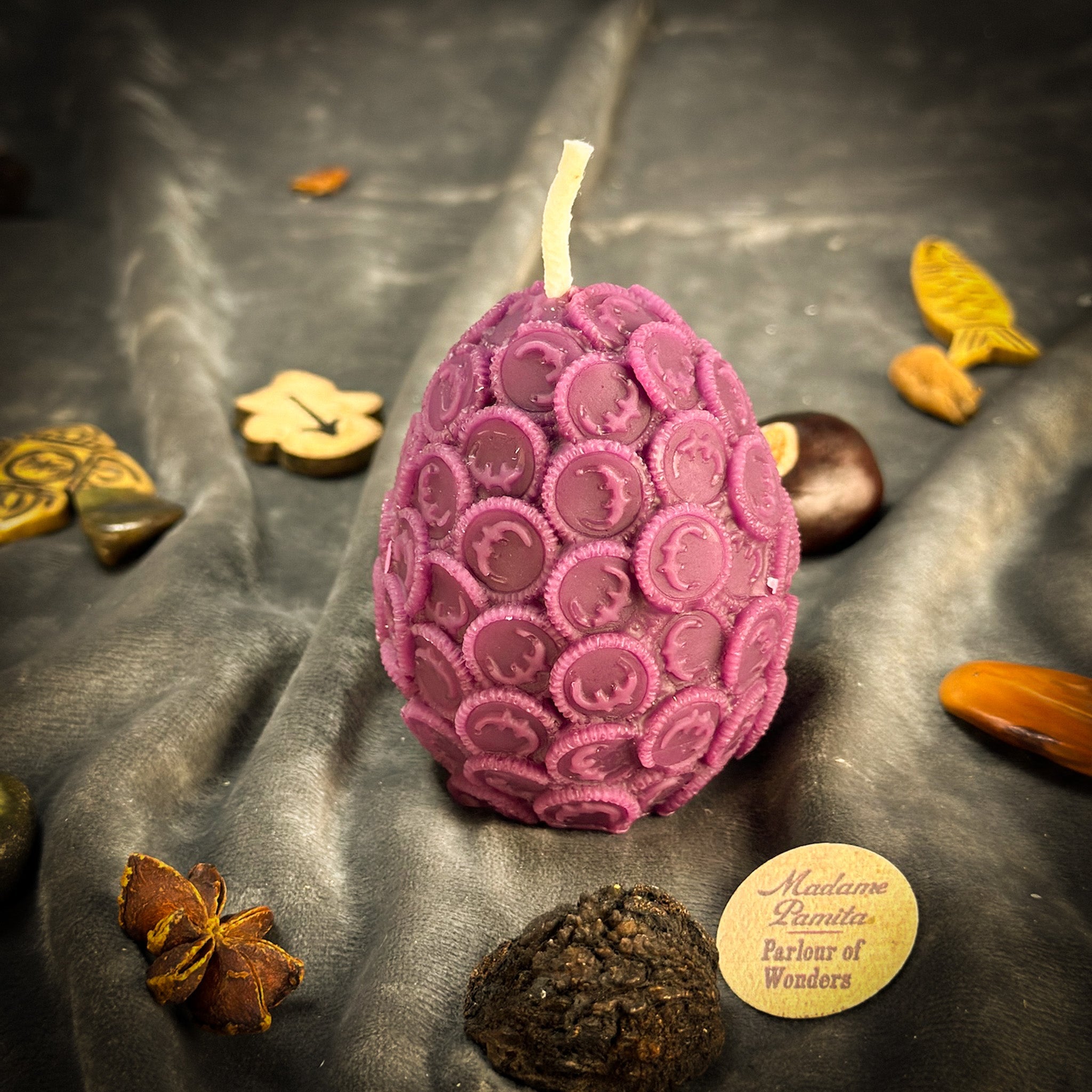 Beeswax Nest Egg Spell Candle - Savings & Financial Security | Beeswax Candle | Wiccan Center