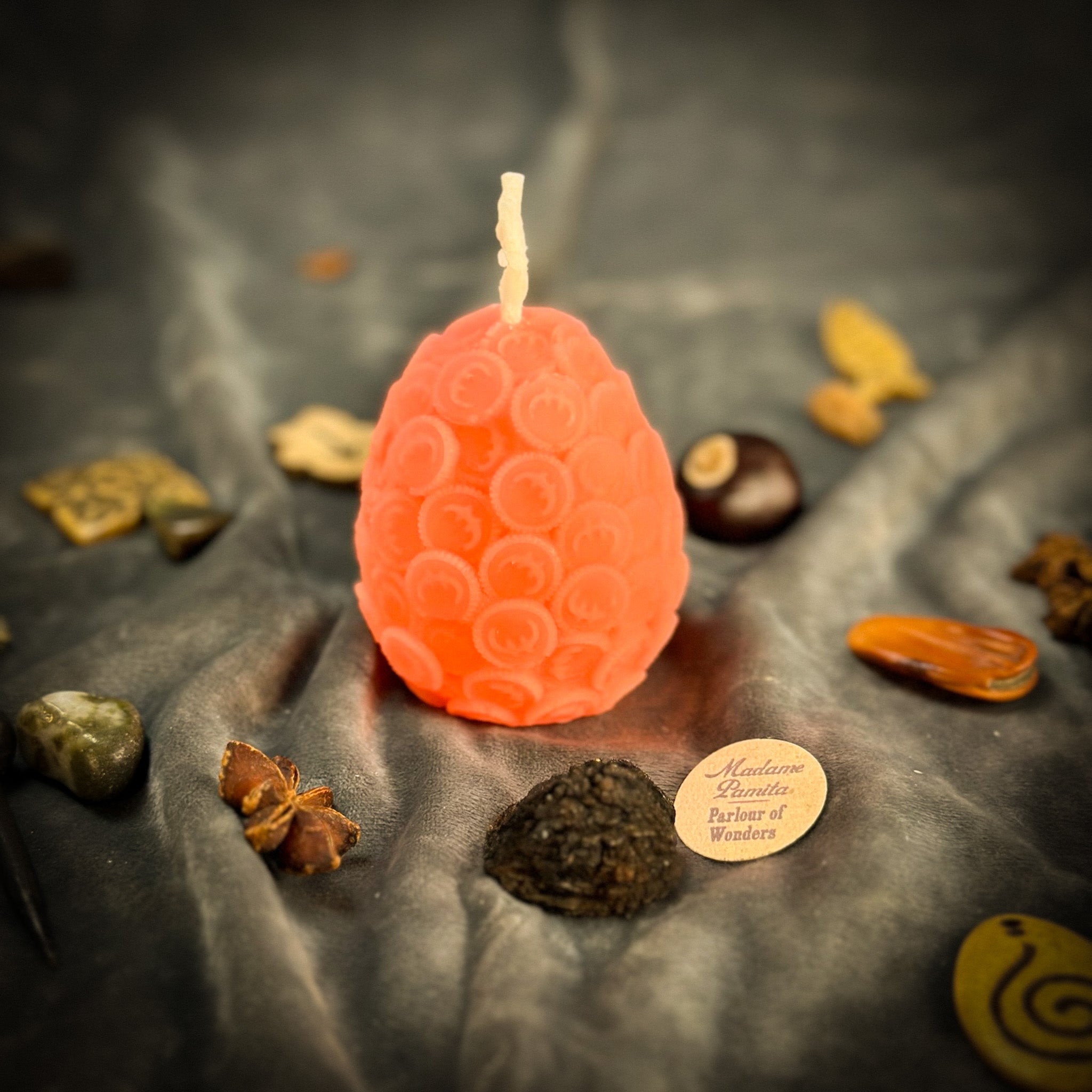 Beeswax Nest Egg Spell Candle - Savings & Financial Security | Beeswax Candle | Wiccan Center