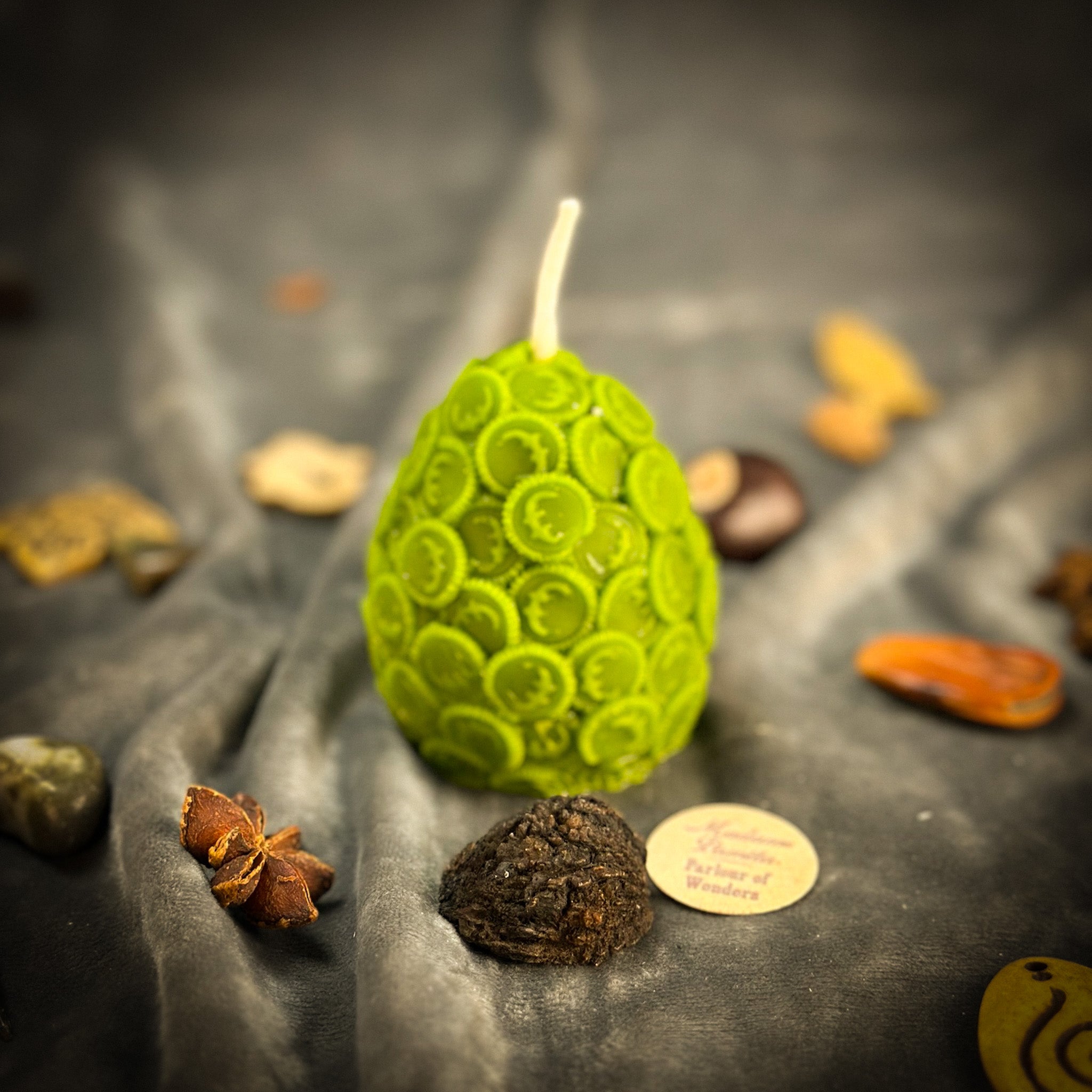 Beeswax Nest Egg Spell Candle - Savings & Financial Security | Beeswax Candle | Wiccan Center