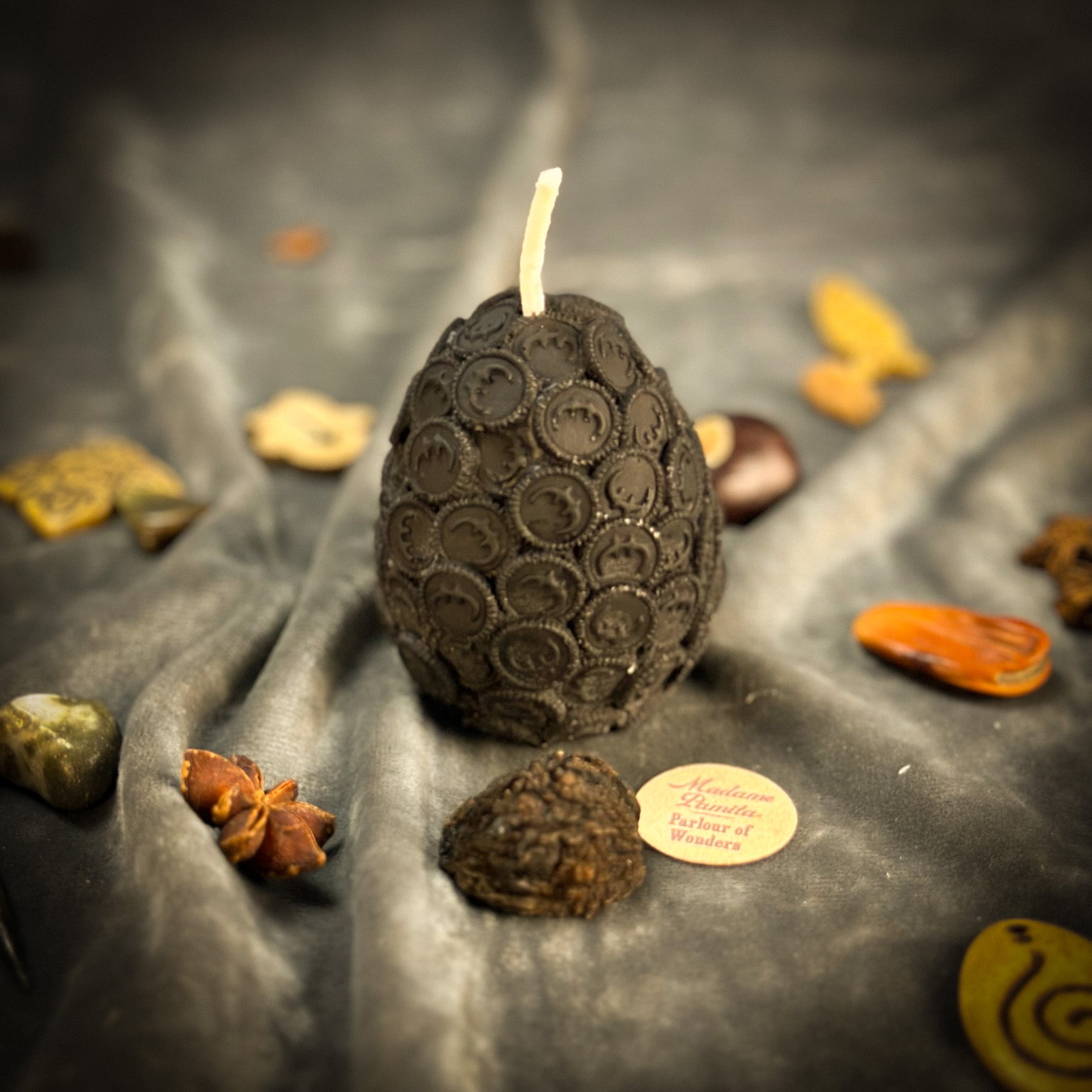 Beeswax Nest Egg Spell Candle - Savings & Financial Security | Beeswax Candle | Wiccan Center