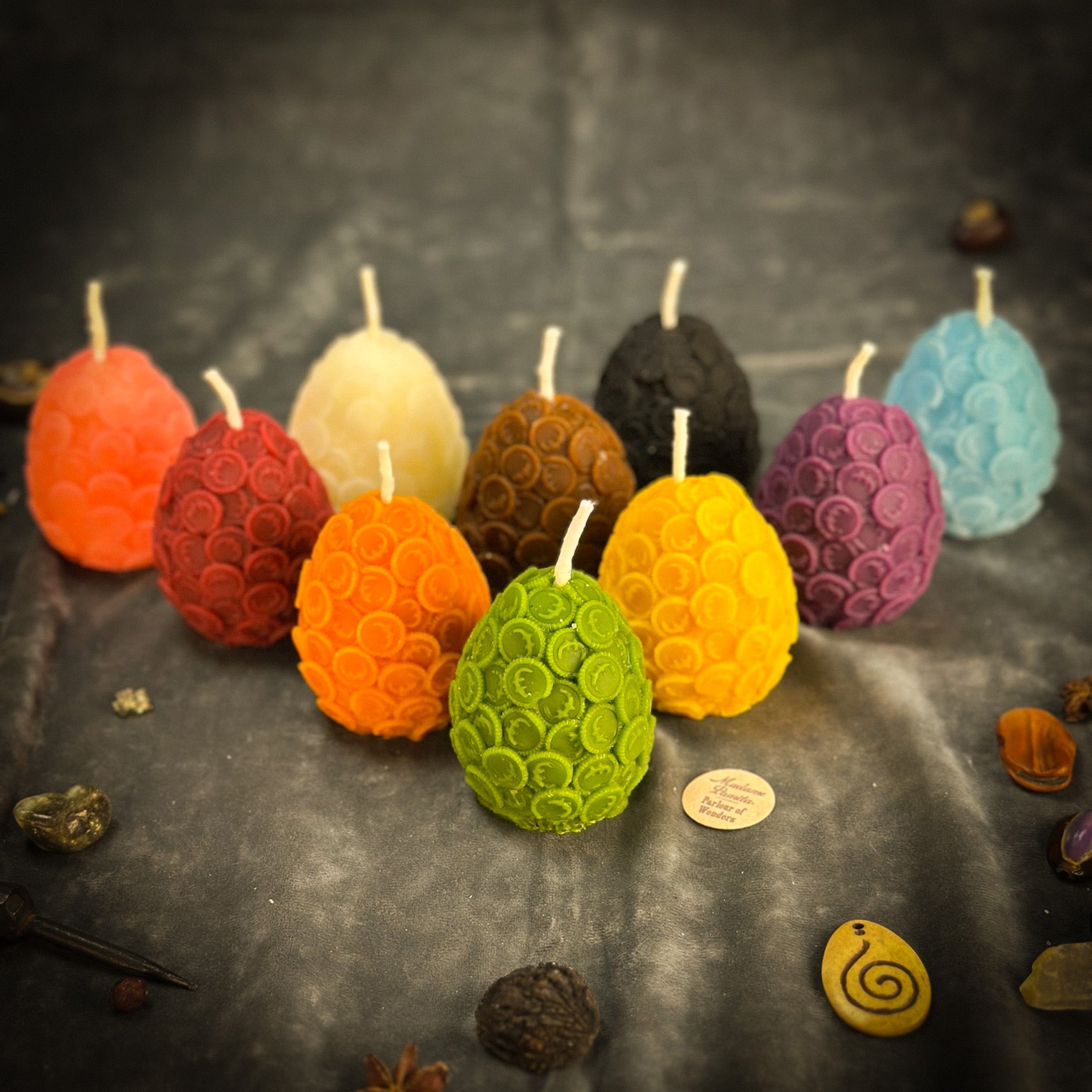 Beeswax Nest Egg Spell Candle - Savings & Financial Security | Beeswax Candle | Wiccan Center