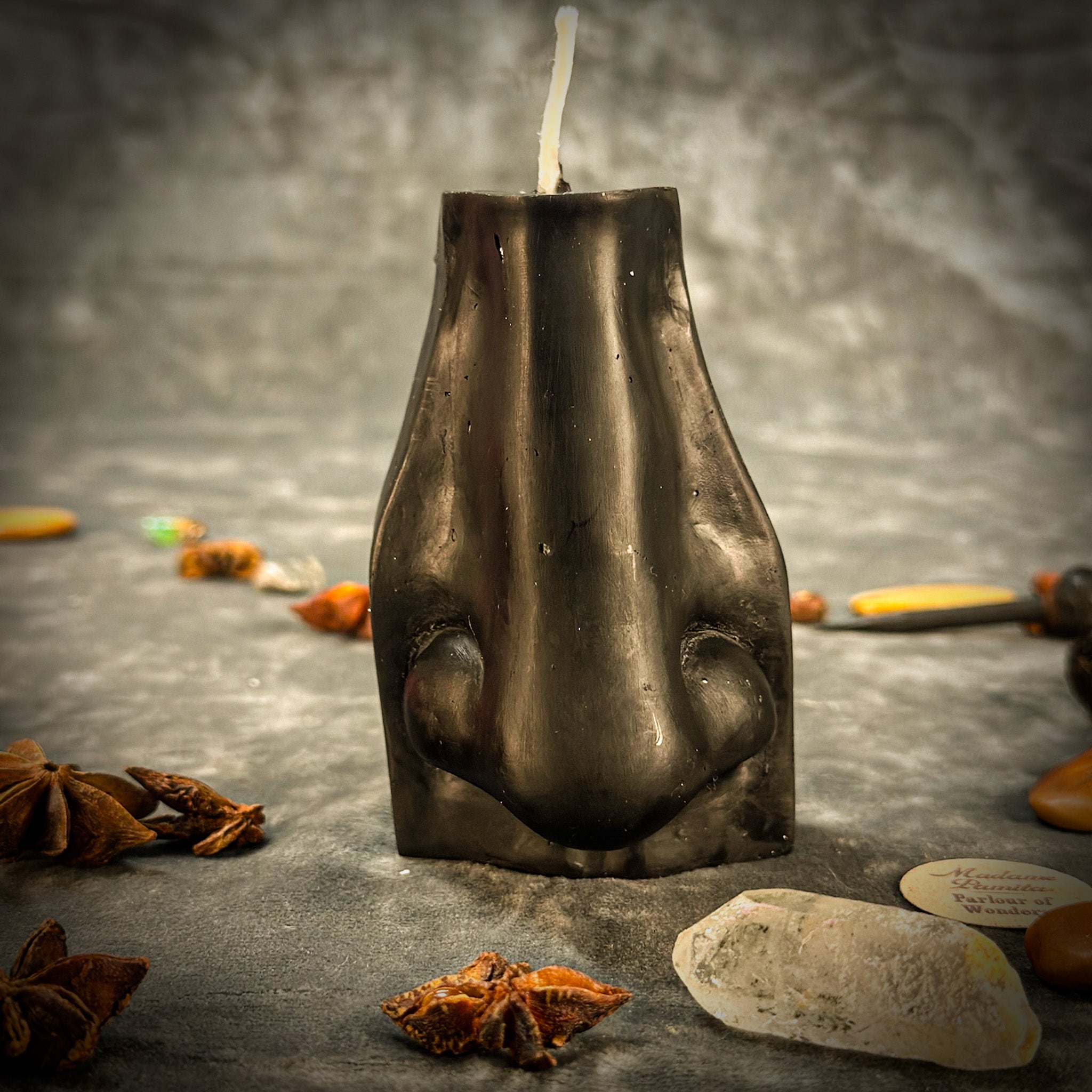Beeswax Ex-Voto Nose Spell Candle - Clairalience, Intuition & Healing | Beeswax Candle | Wiccan Center