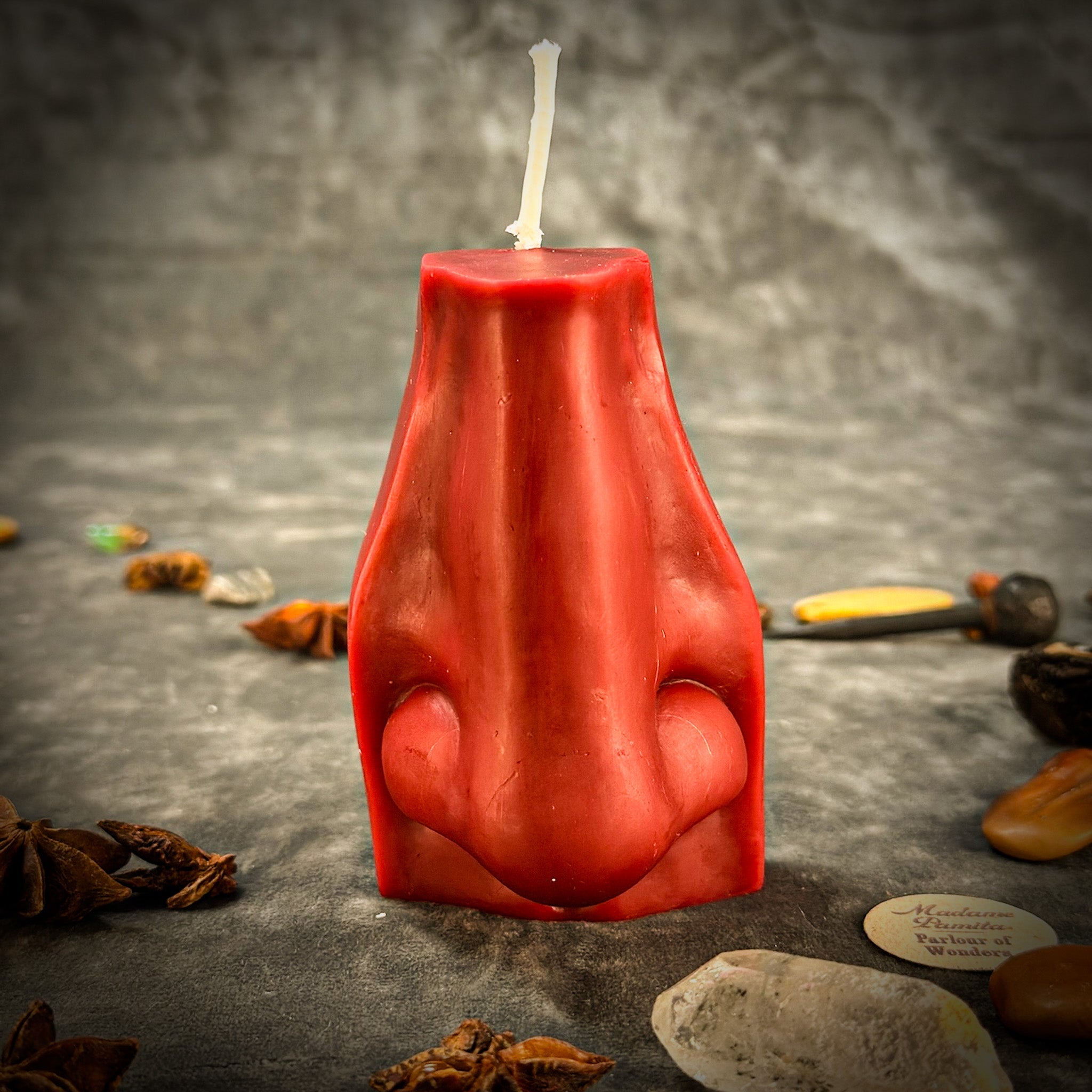 Beeswax Ex-Voto Nose Spell Candle - Clairalience, Intuition & Healing | Beeswax Candle | Wiccan Center