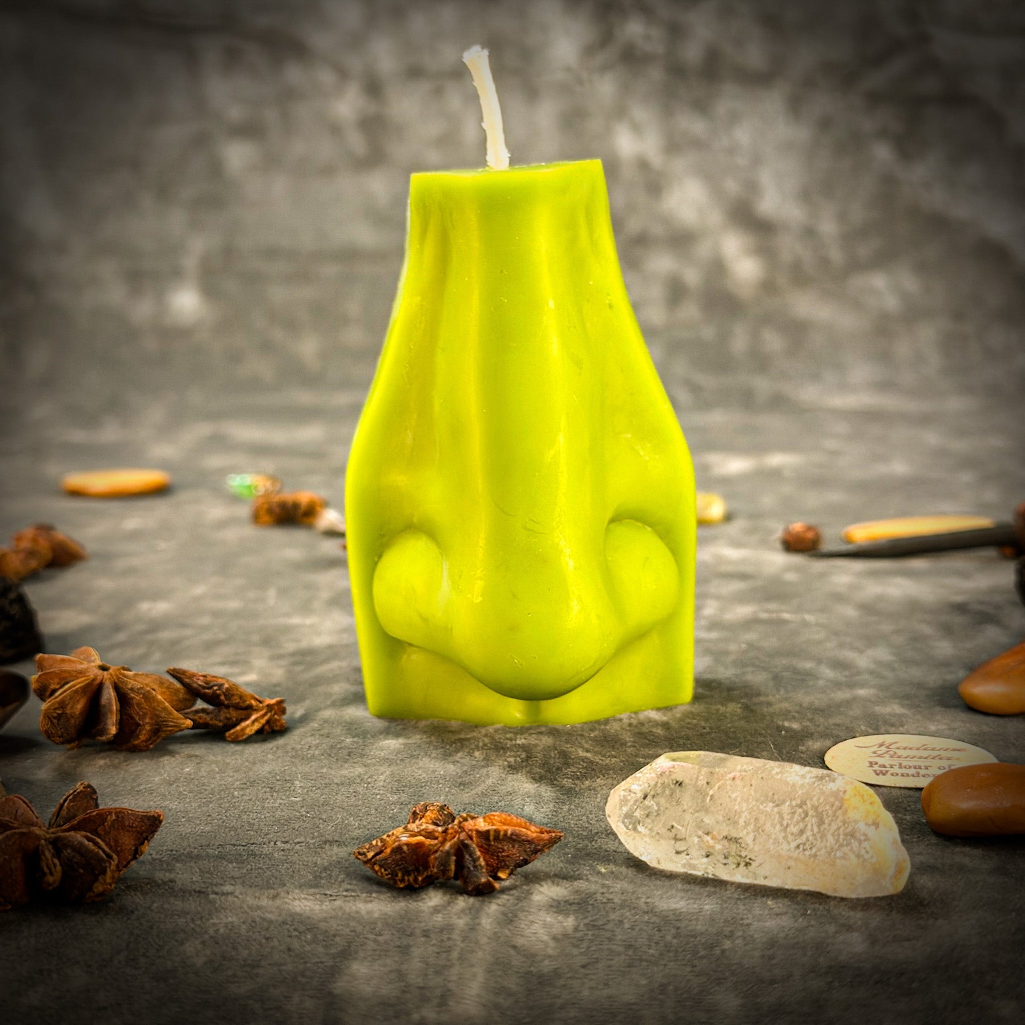 Beeswax Ex-Voto Nose Spell Candle - Clairalience, Intuition & Healing | Beeswax Candle | Wiccan Center