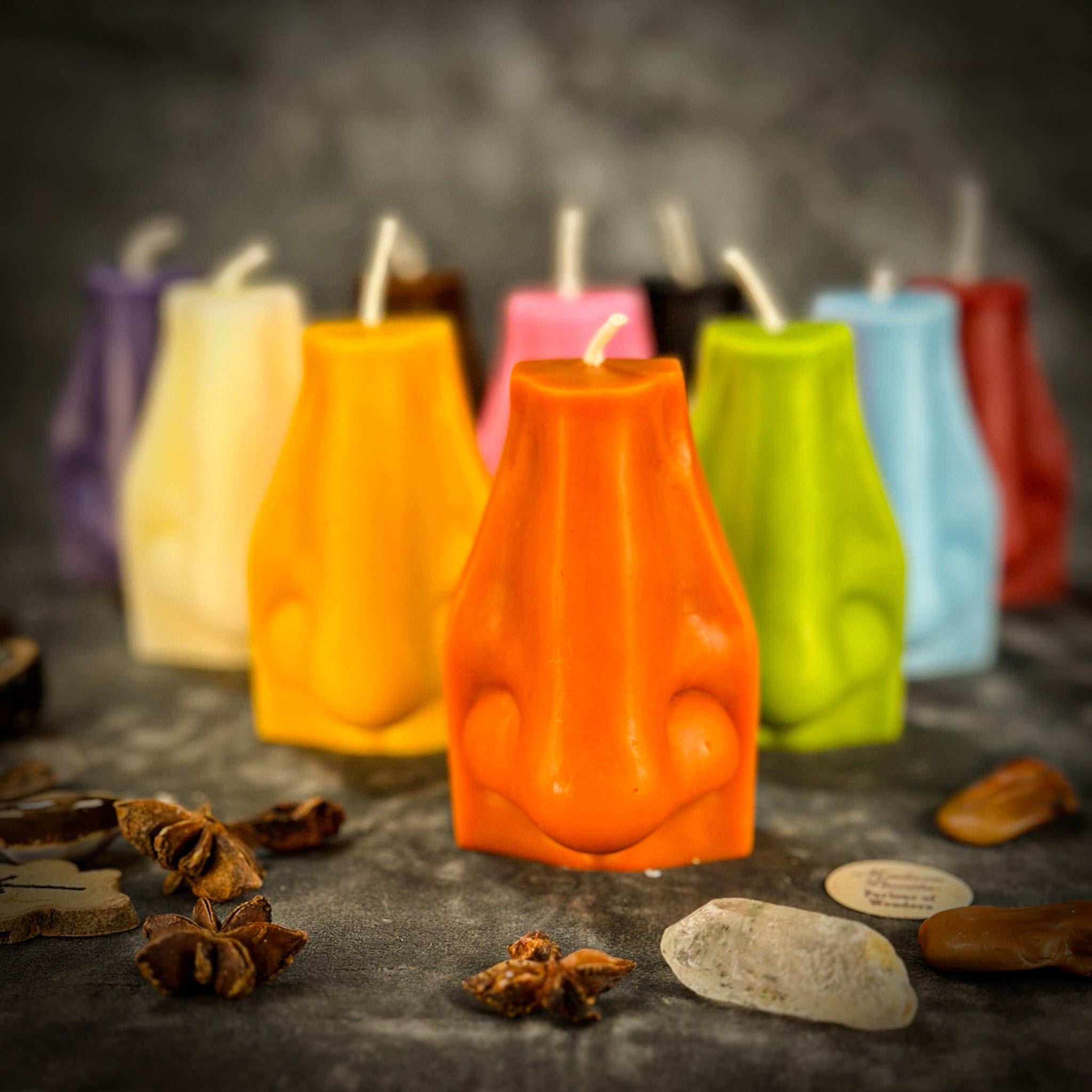 Beeswax Ex-Voto Nose Spell Candle - Clairalience, Intuition & Healing | Beeswax Candle | Wiccan Center