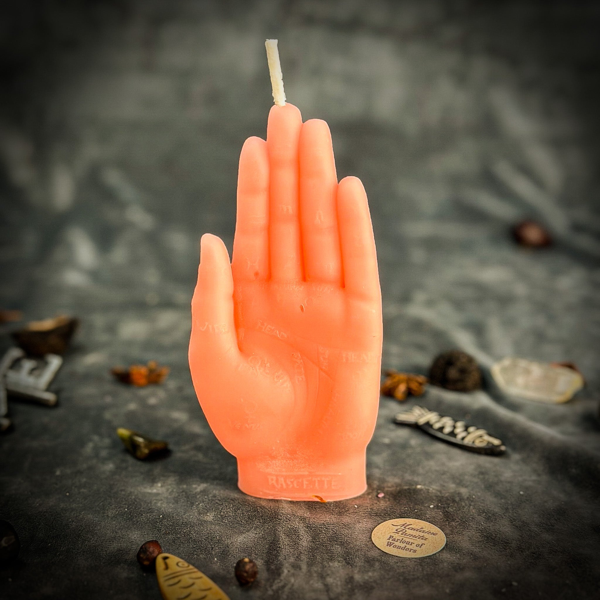 Beeswax Hand of Fate Spell Candle - Destiny, Transformation & Divine Timing | Beeswax Candle | Wiccan Center