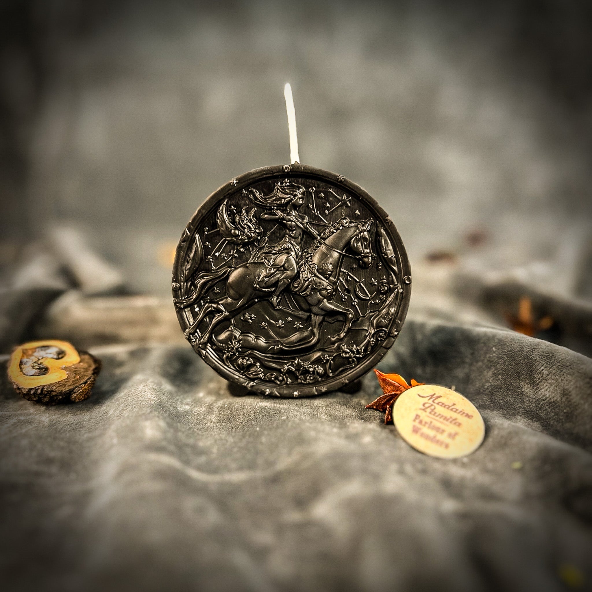 Beeswax Sagittarius Archer Zodiac Spell Candle - Adventure, Wisdom & Optimism | Beeswax Candle | Wiccan Center