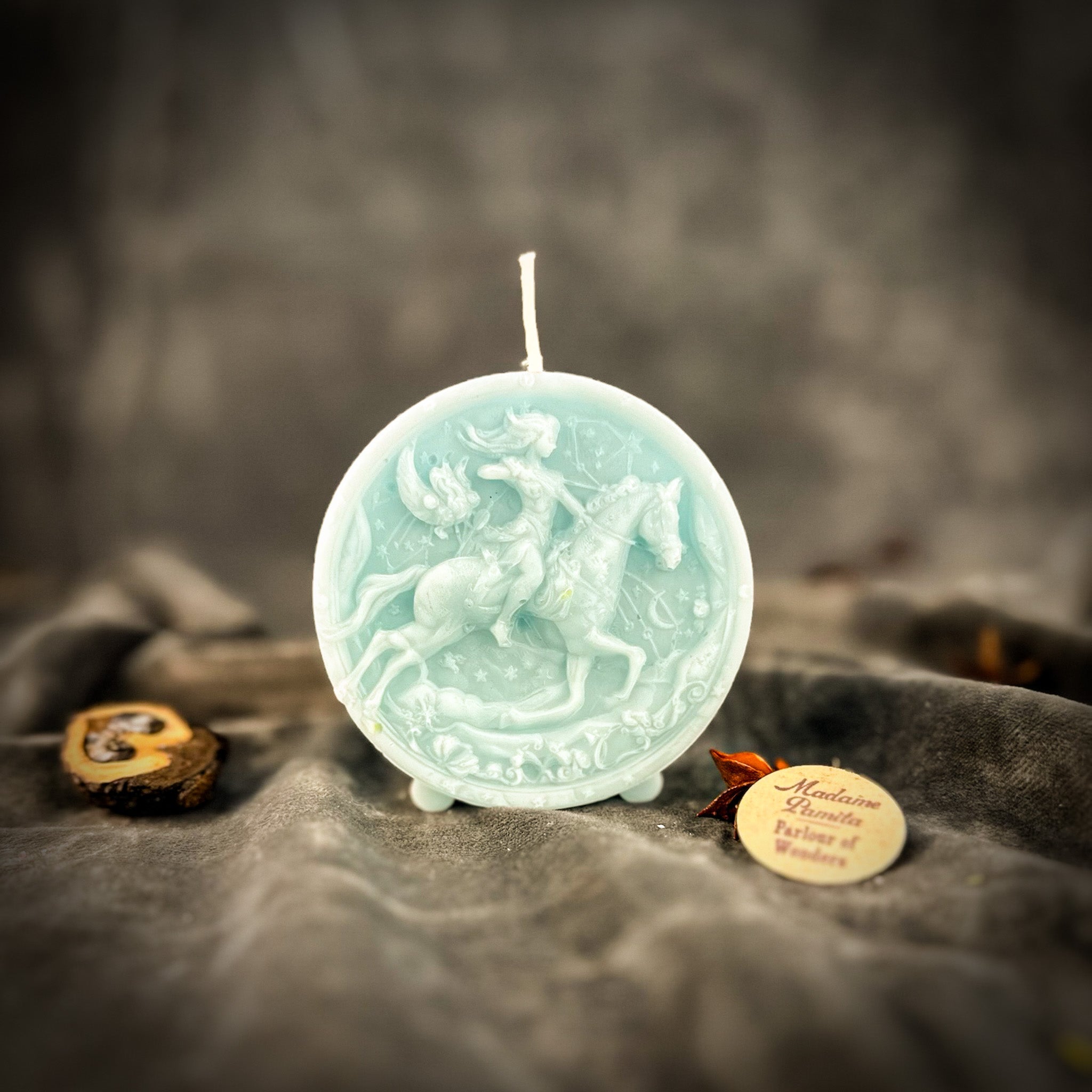 Beeswax Sagittarius Archer Zodiac Spell Candle - Adventure, Wisdom & Optimism | Beeswax Candle | Wiccan Center