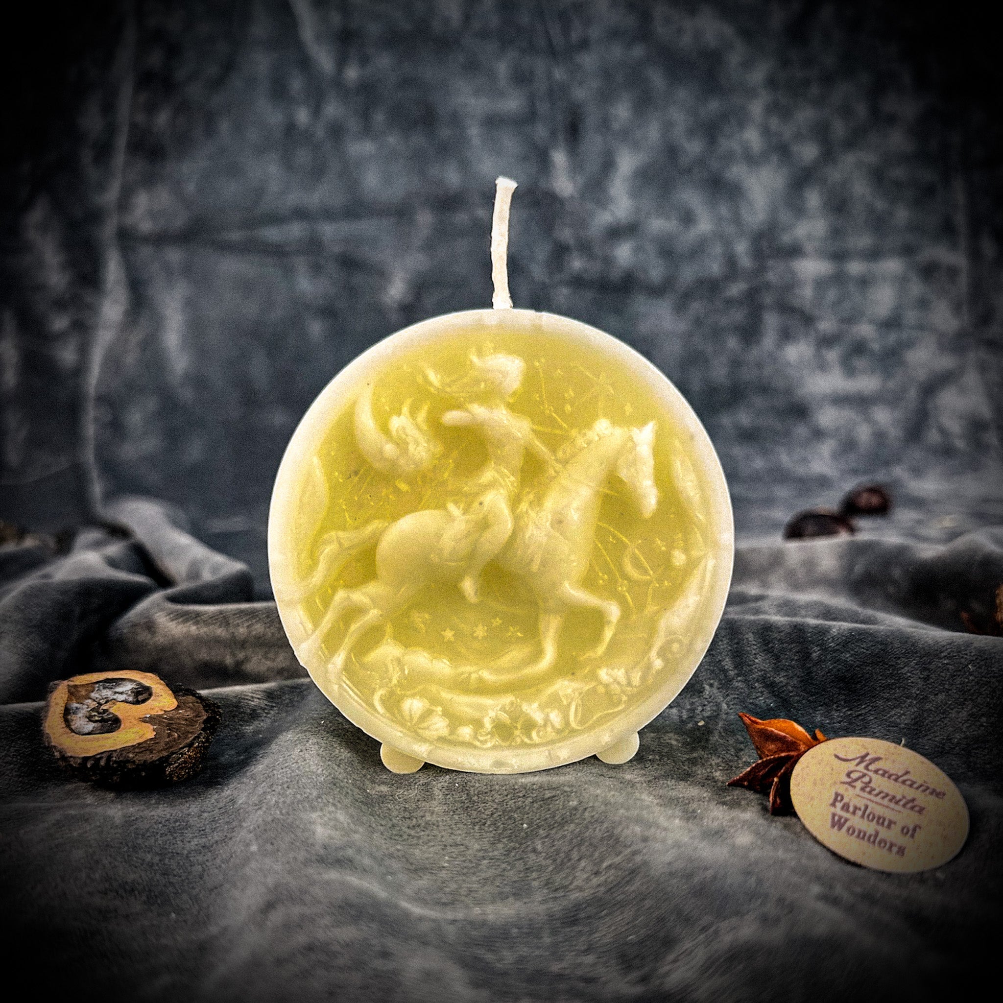 Beeswax Sagittarius Archer Zodiac Spell Candle - Adventure, Wisdom & Optimism | Beeswax Candle | Wiccan Center