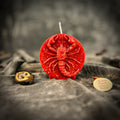 Beeswax Scorpio Scorpion Zodiac Spell Candle - Transformation, Power & Intuition | Beeswax Candle | Wiccan Center