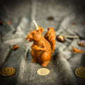Beeswax Squirrel of Abundance Spell Candle - Savings, Prosperity & Preparation | Beeswax Candle | Wiccan Center